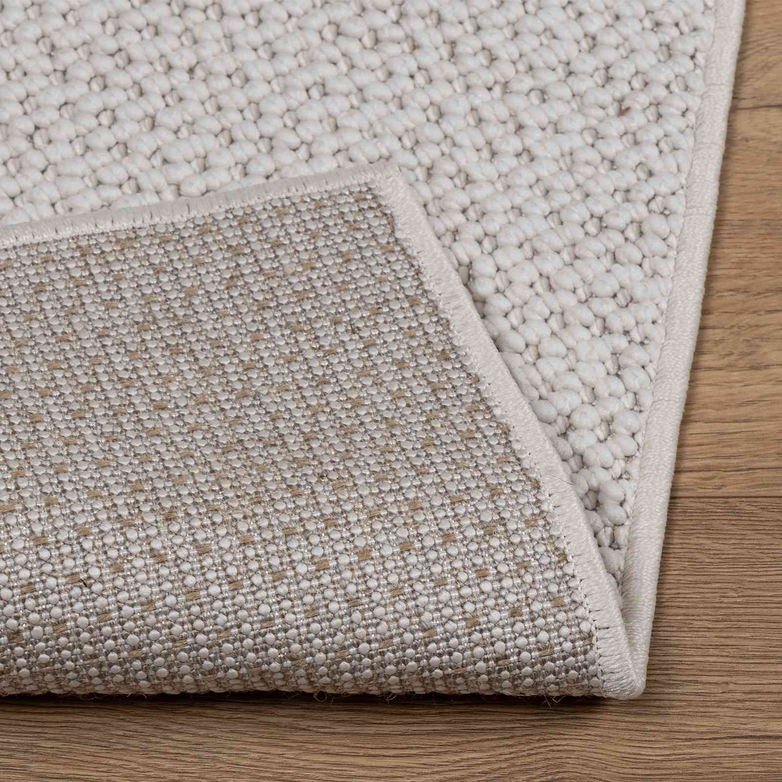 Tappeto per interni LUGO Crema 80 x 150 cm Poliestere
