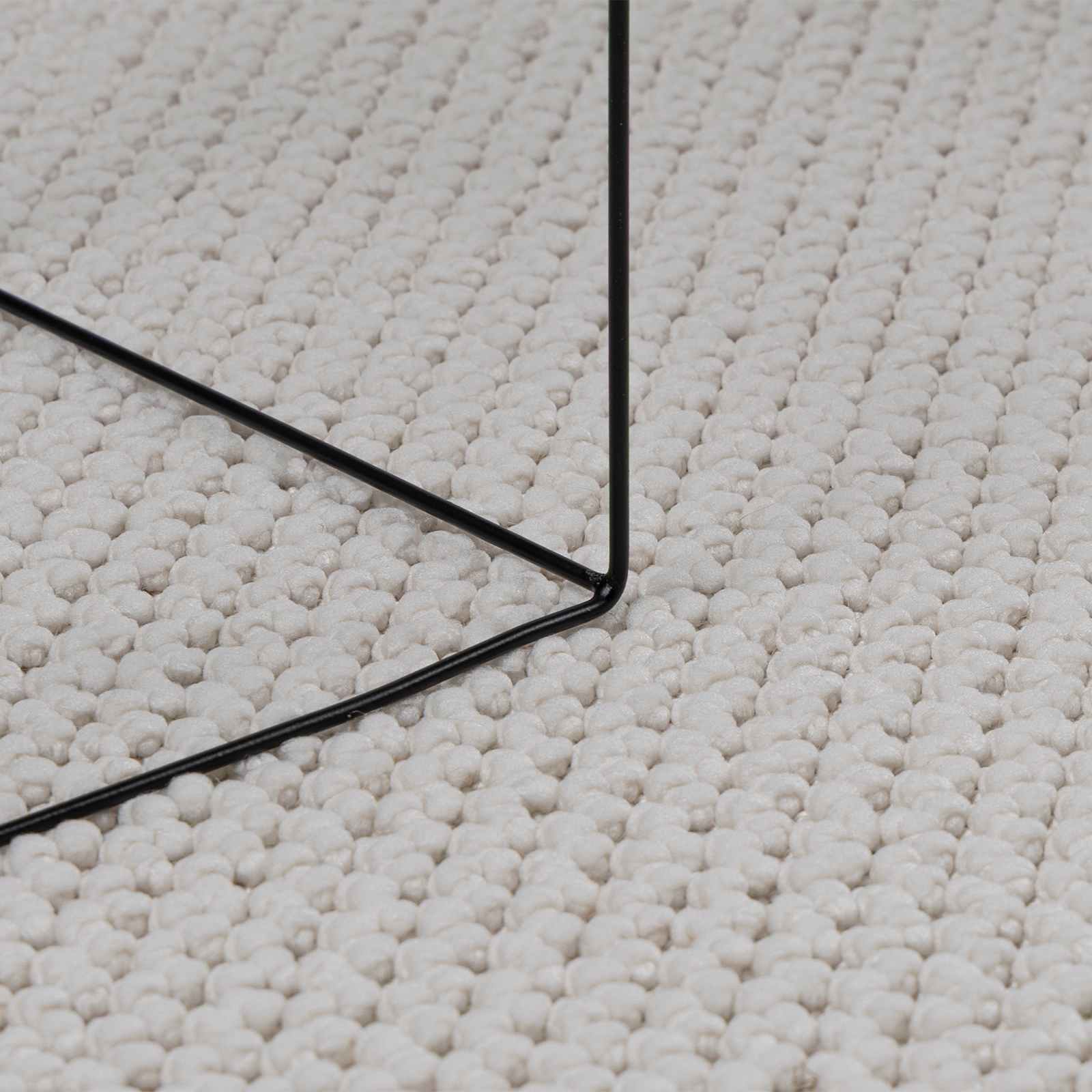 Tappeto per interni LUGO Crema 80 x 150 cm Poliestere