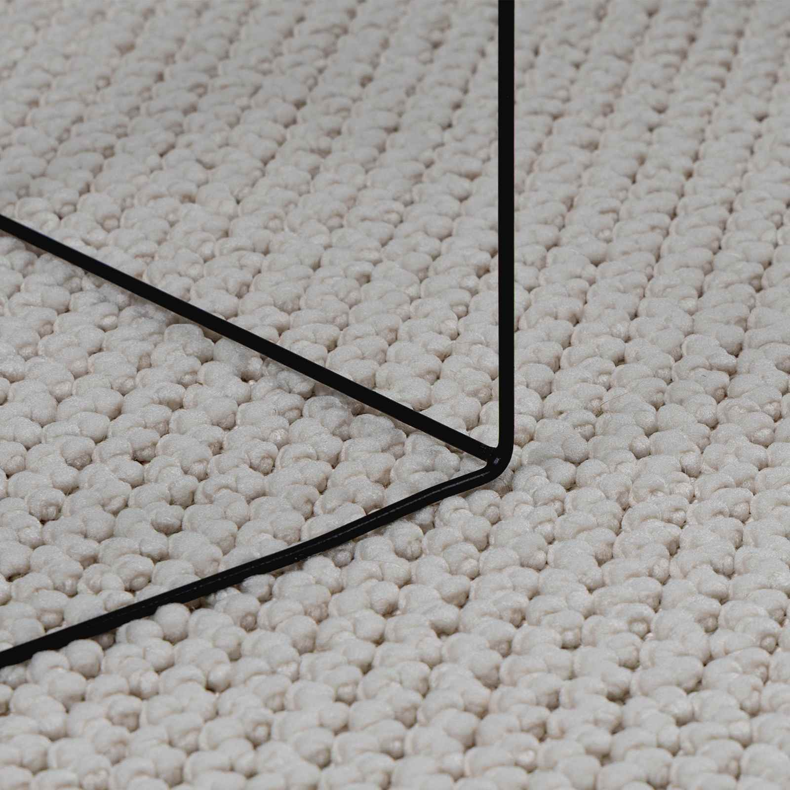 Tappeto per interni LUGO Crema 170 x 120 cm Poliestere