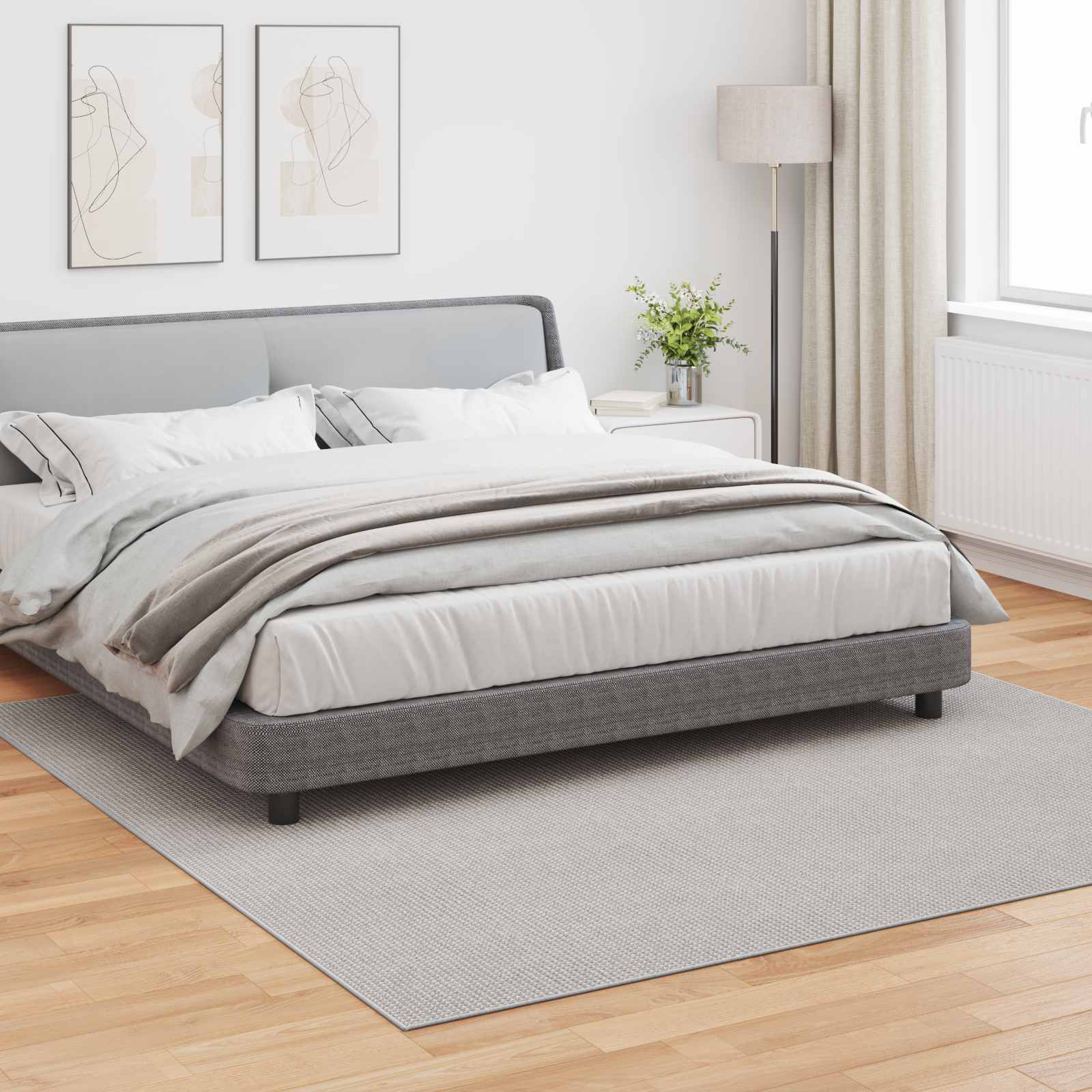 Tappeto per interni LUGO Crema 240 x 240 cm Poliestere