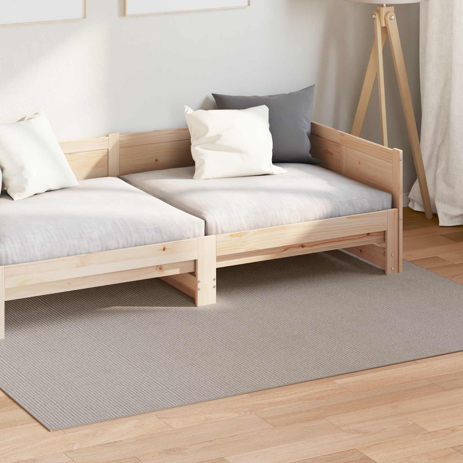 Tappeto per interni LUGO Crema e Taupe 140 x 200 cm Poliestere