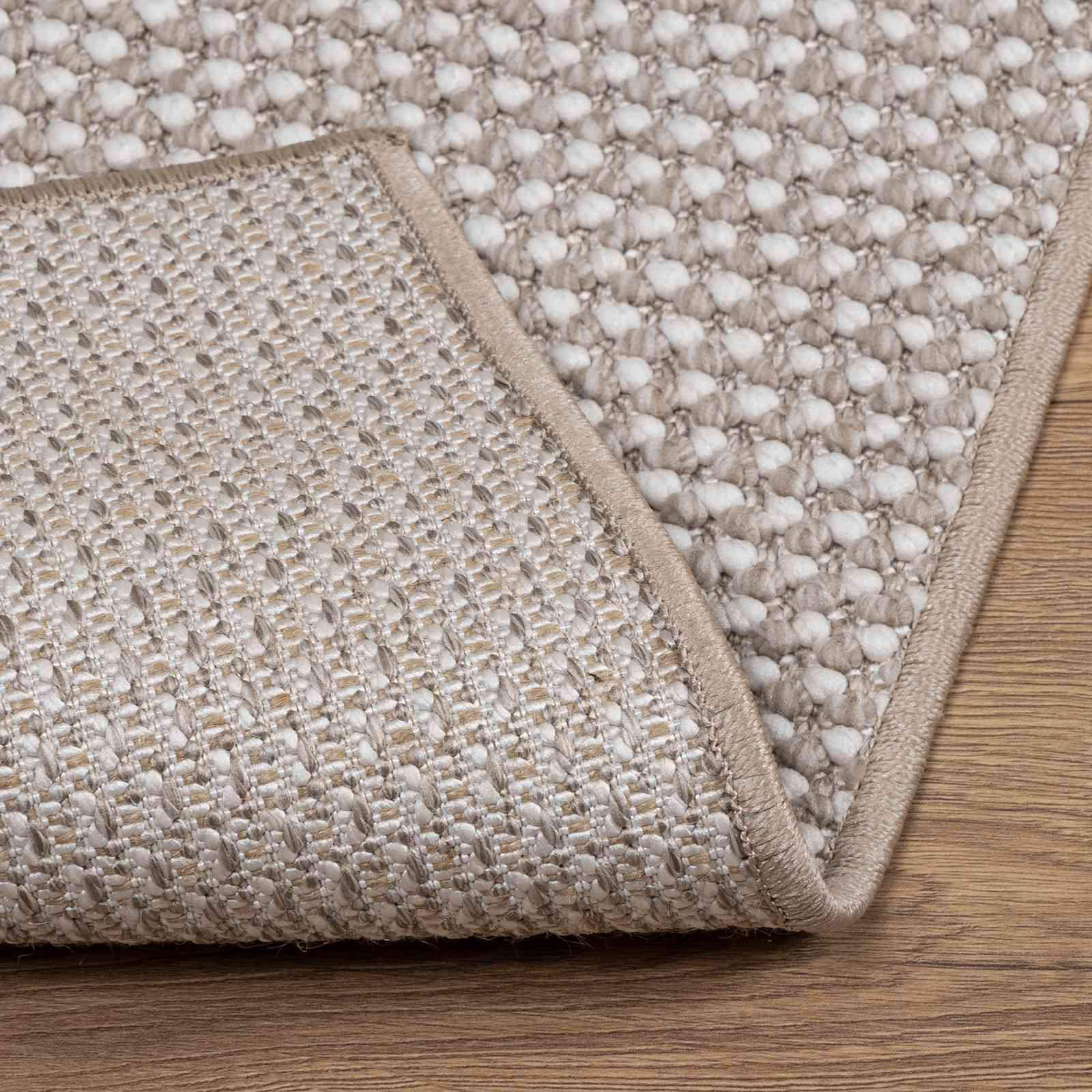 Tappeto per interni LUGO Crema e Taupe 140 x 200 cm Poliestere