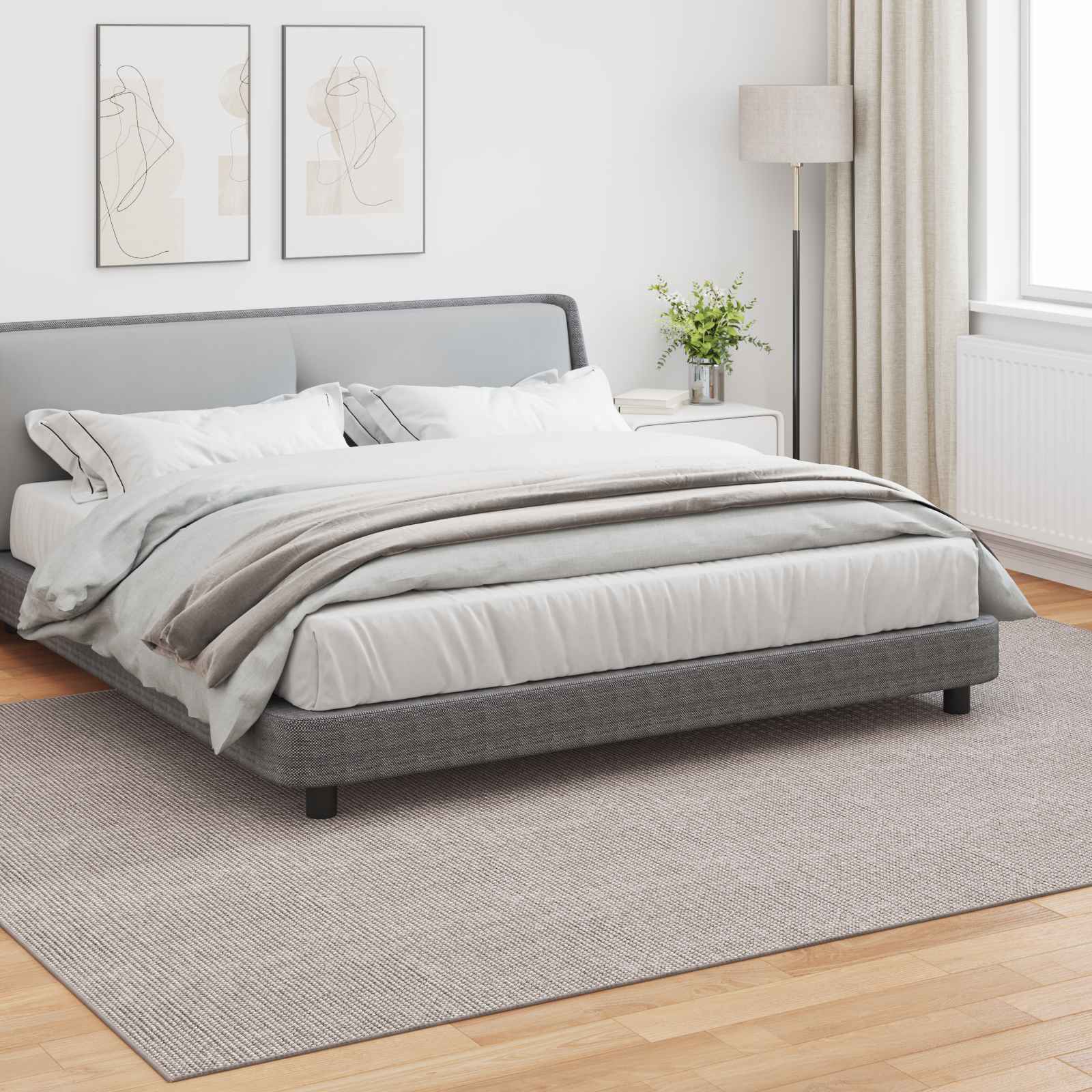 Tappeto per interni LUGO Crema e Taupe 200 x 280 cm Poliestere