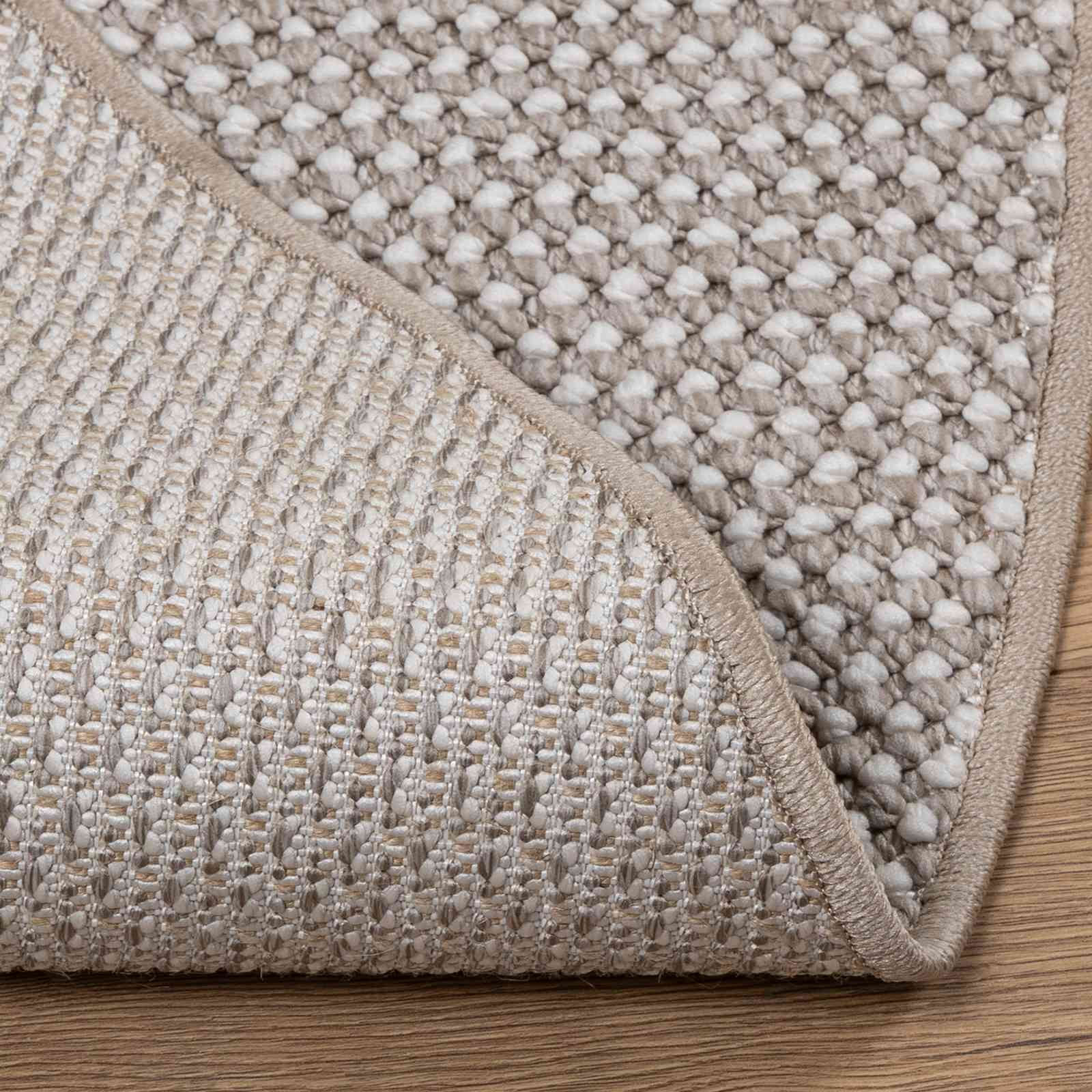 Tappeto per interni LUGO Crema e Taupe Ø 160 cm Poliestere