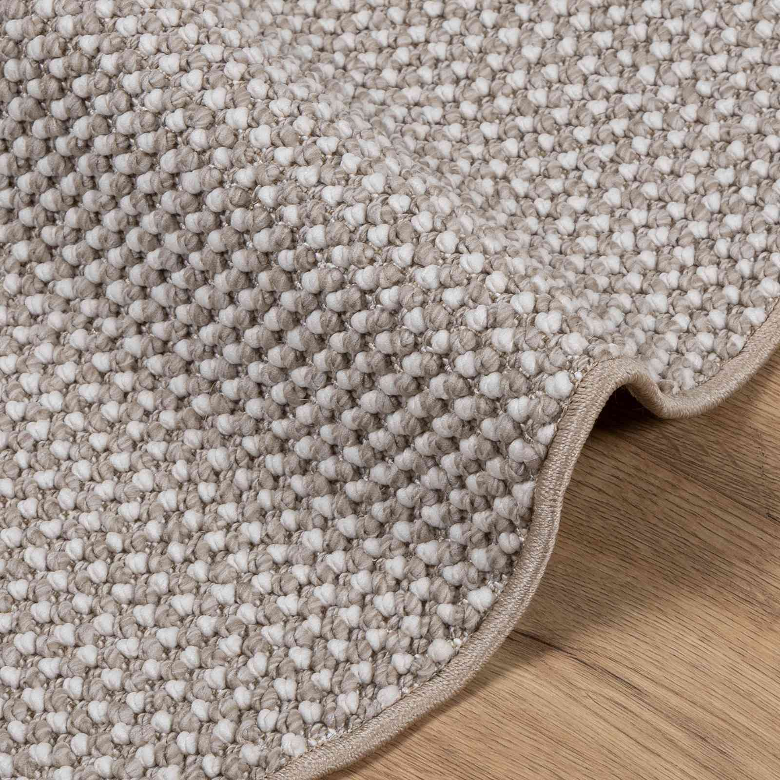 Tappeto per interni LUGO Crema e Taupe Ø 160 cm Poliestere