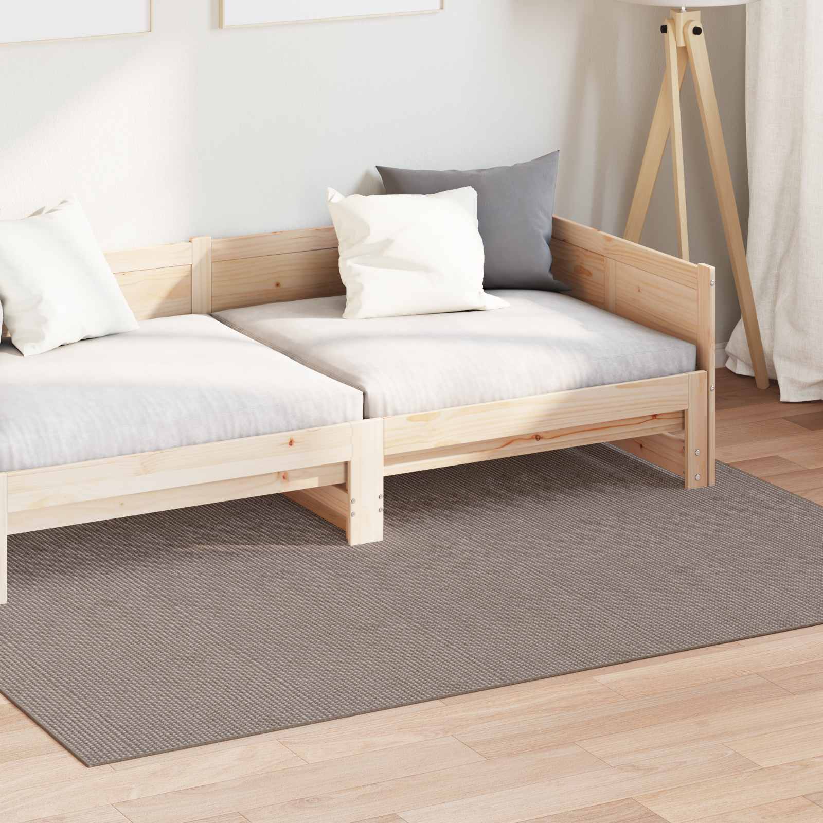 Tappeto per interni LUGO Crema e Taupe 120 x 170 cm Poliestere