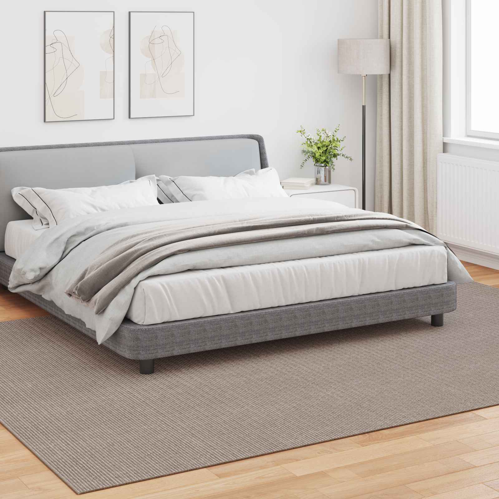 Tappeto per interni LUGO Crema e Taupe 200 x 280 cm Poliestere