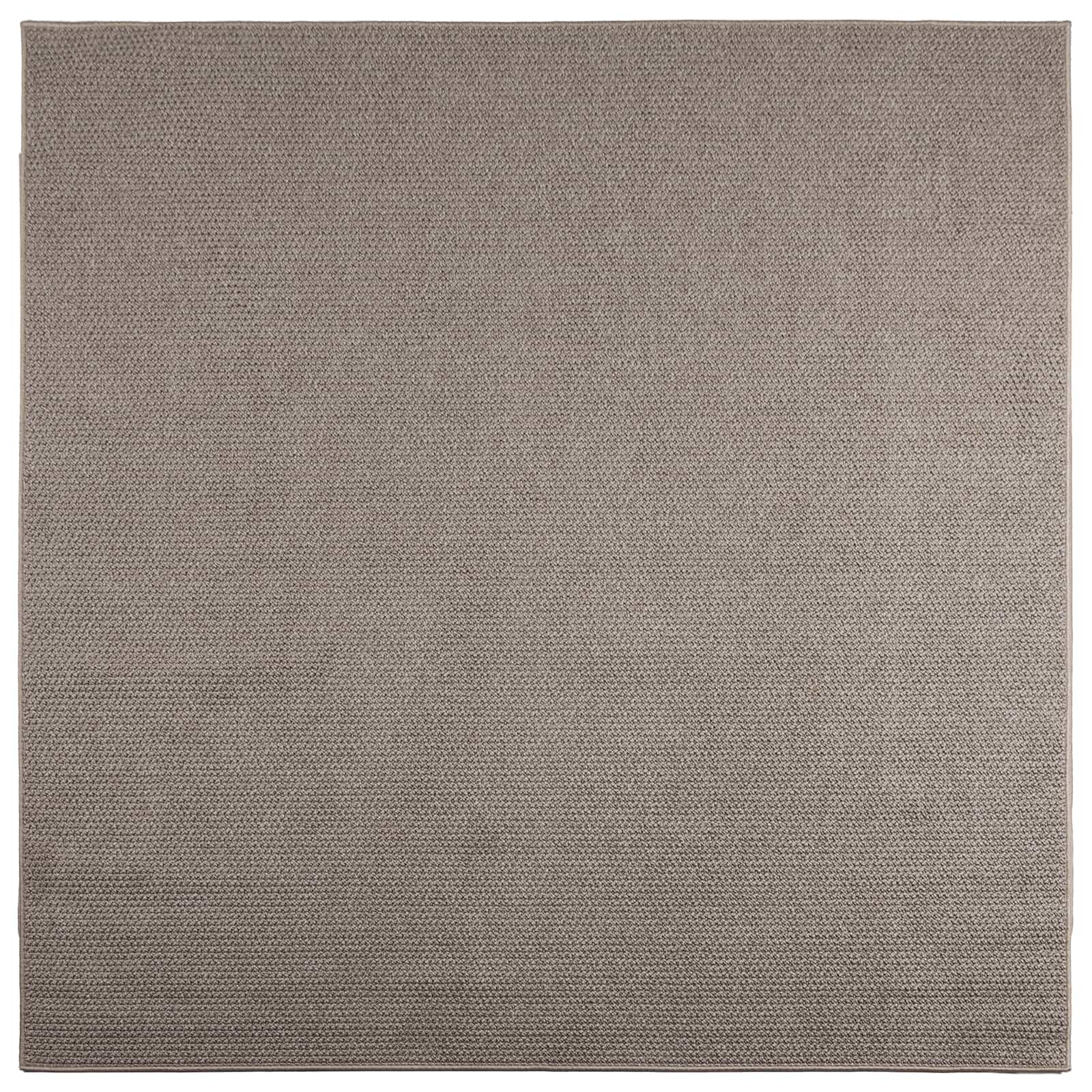 Tappeto per interni LUGO Crema e Taupe 120 x 120 cm Poliestere