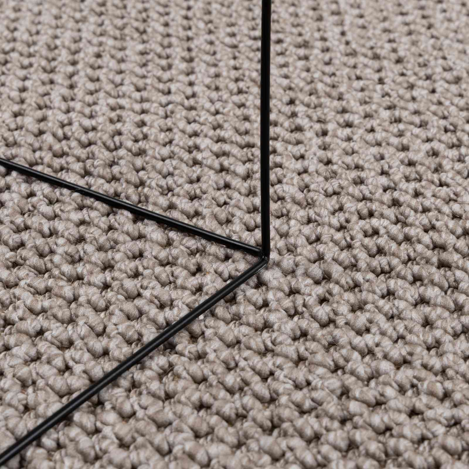 Tappeto per interni LUGO Crema e Taupe Ø 160 cm Poliestere