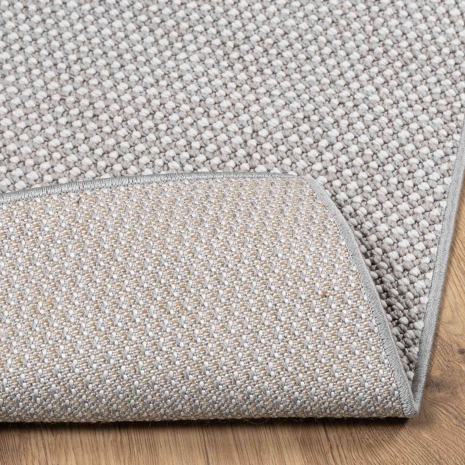 Tappeto per interni LUGO Crema e Grigio 240 x 240 cm Poliestere