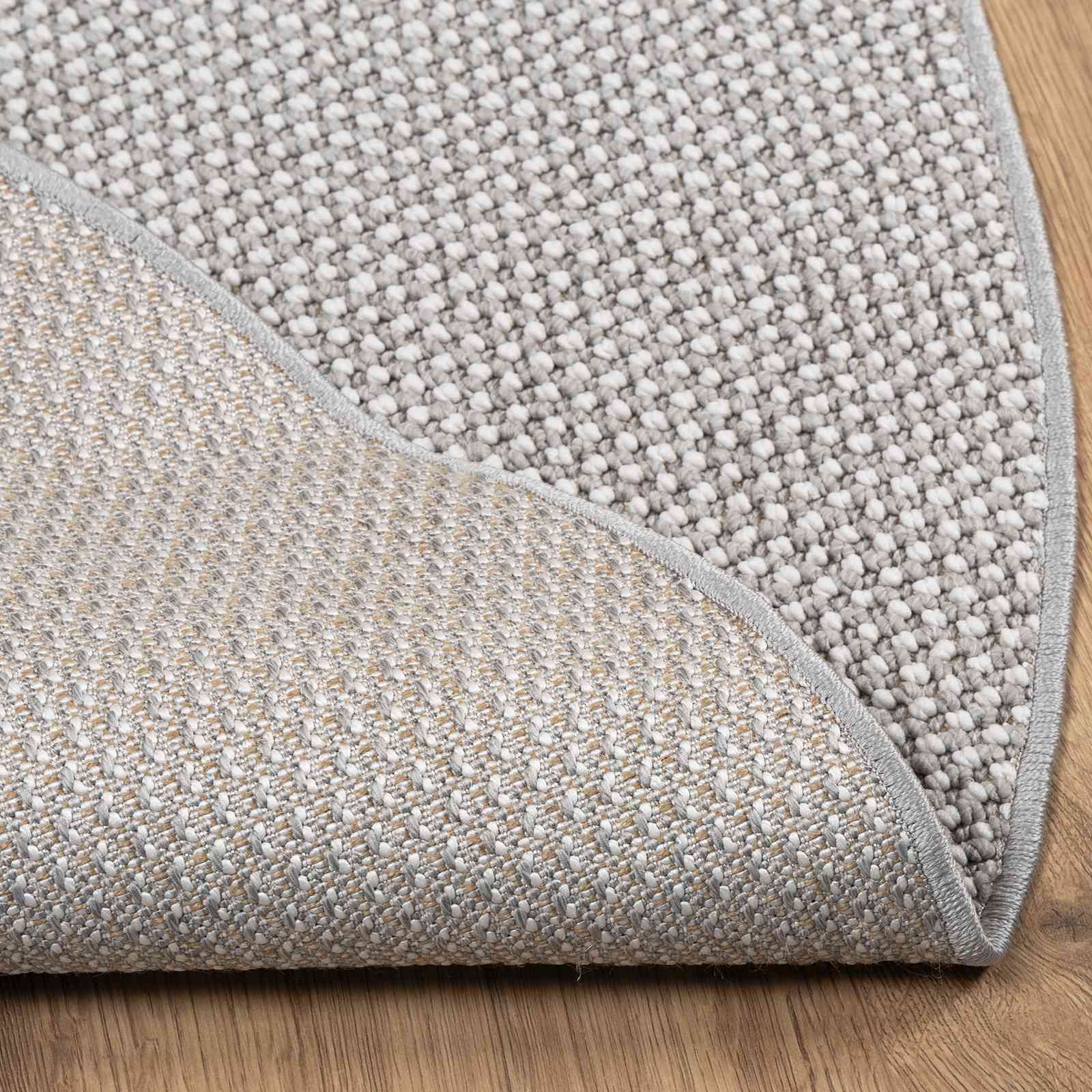 Tappeto per interni LUGO Crema e Grigio Ø 120 CM Poliestere