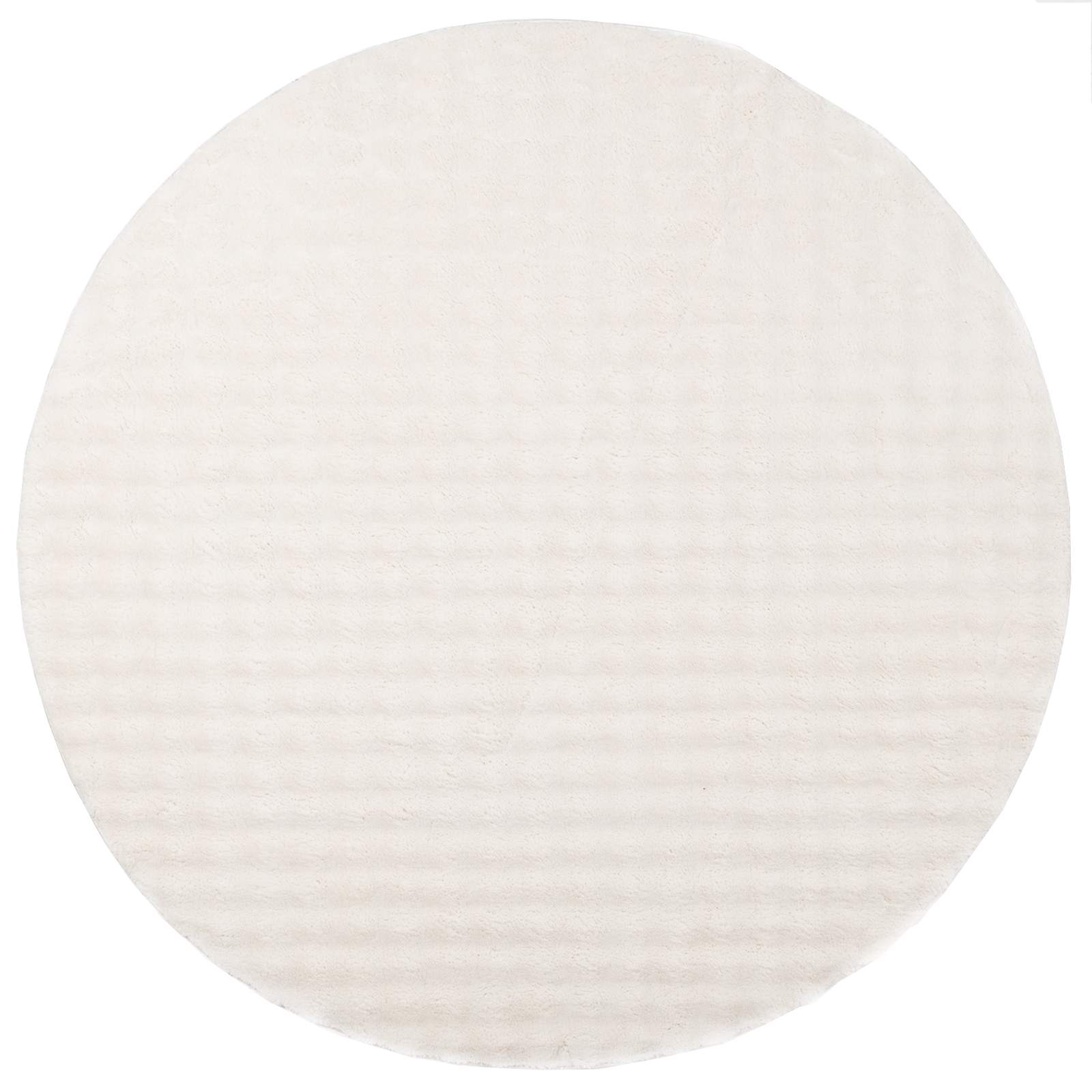Tappeti per area Rotondo SIROLO Crema Ø 120 CM Poliestere