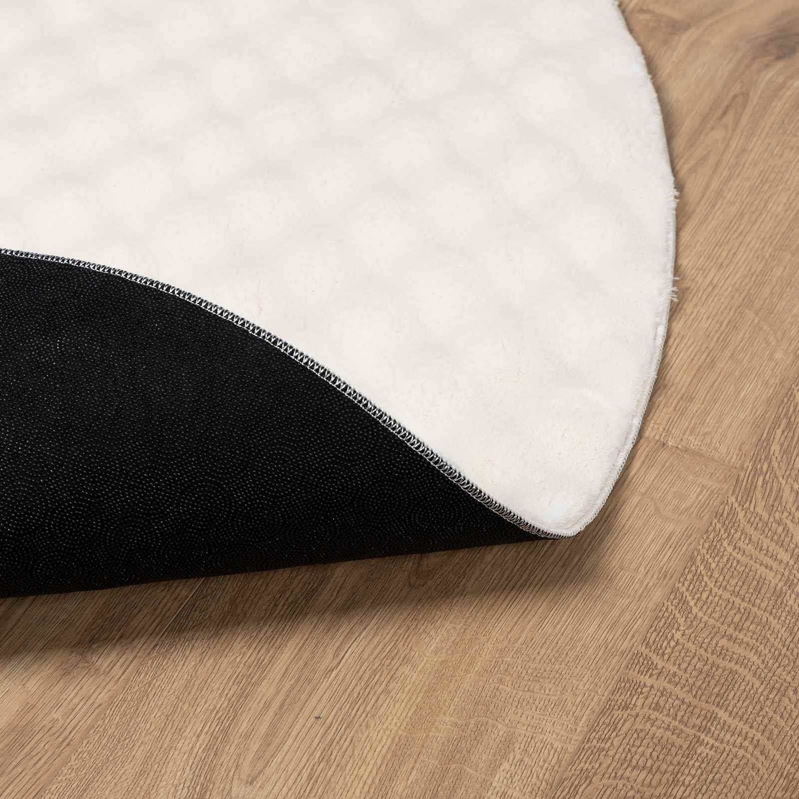 Tappeti per area Rotondo SIROLO Crema Ø 160 CM Poliestere