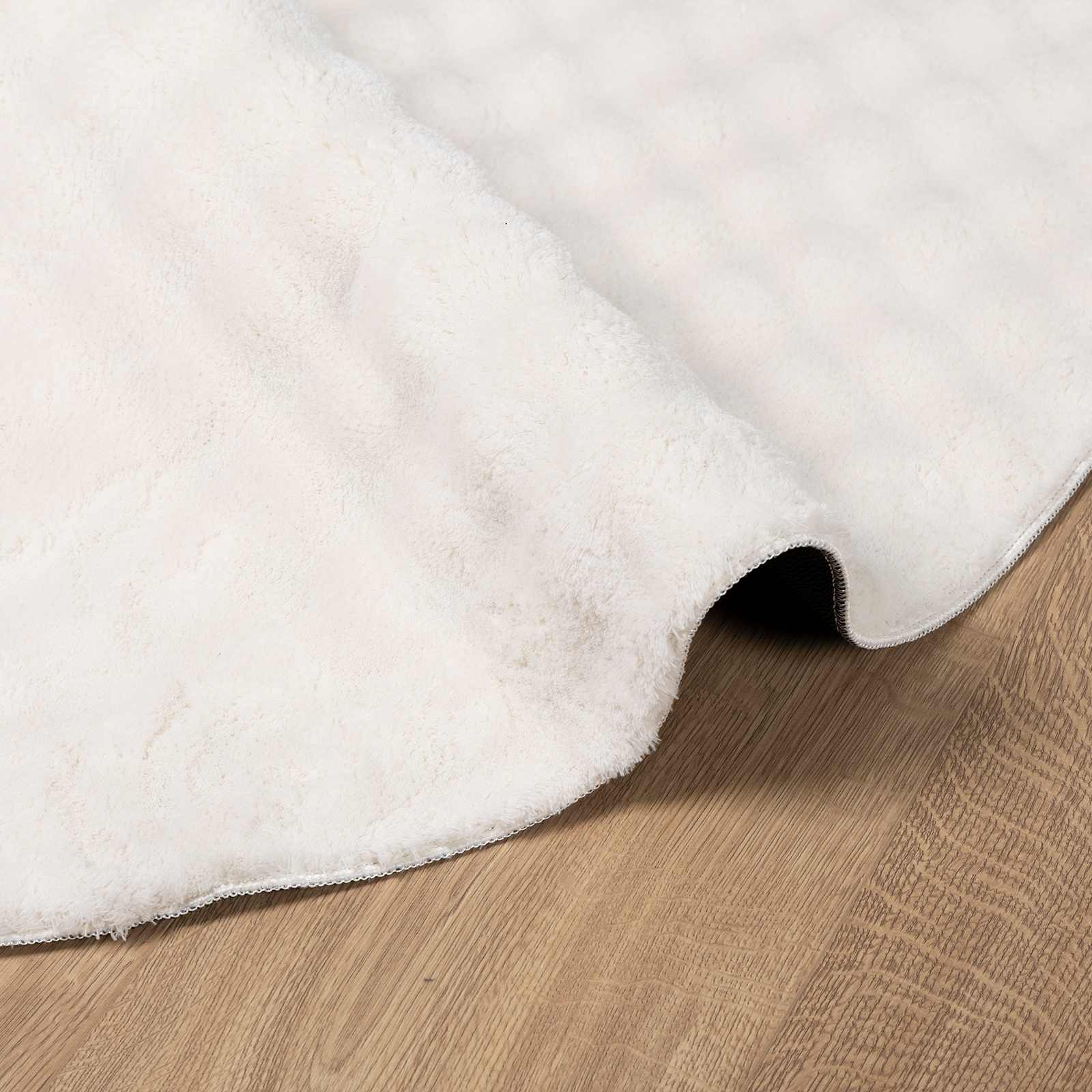 Tappeti per area Rotondo SIROLO Crema Ø 160 CM Poliestere