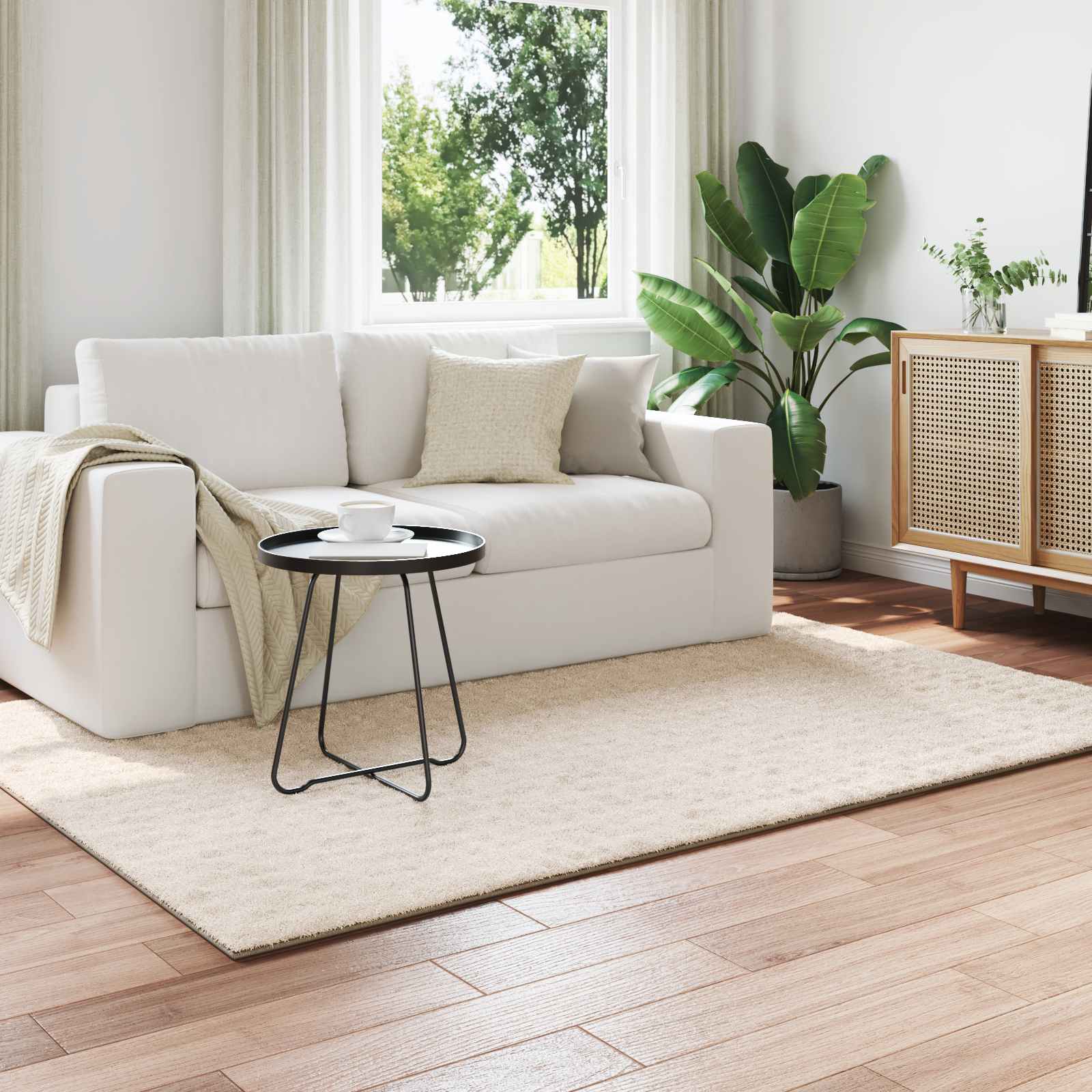 Tappeti per area SIROLO Beige 200 x 140 cm Poliestere