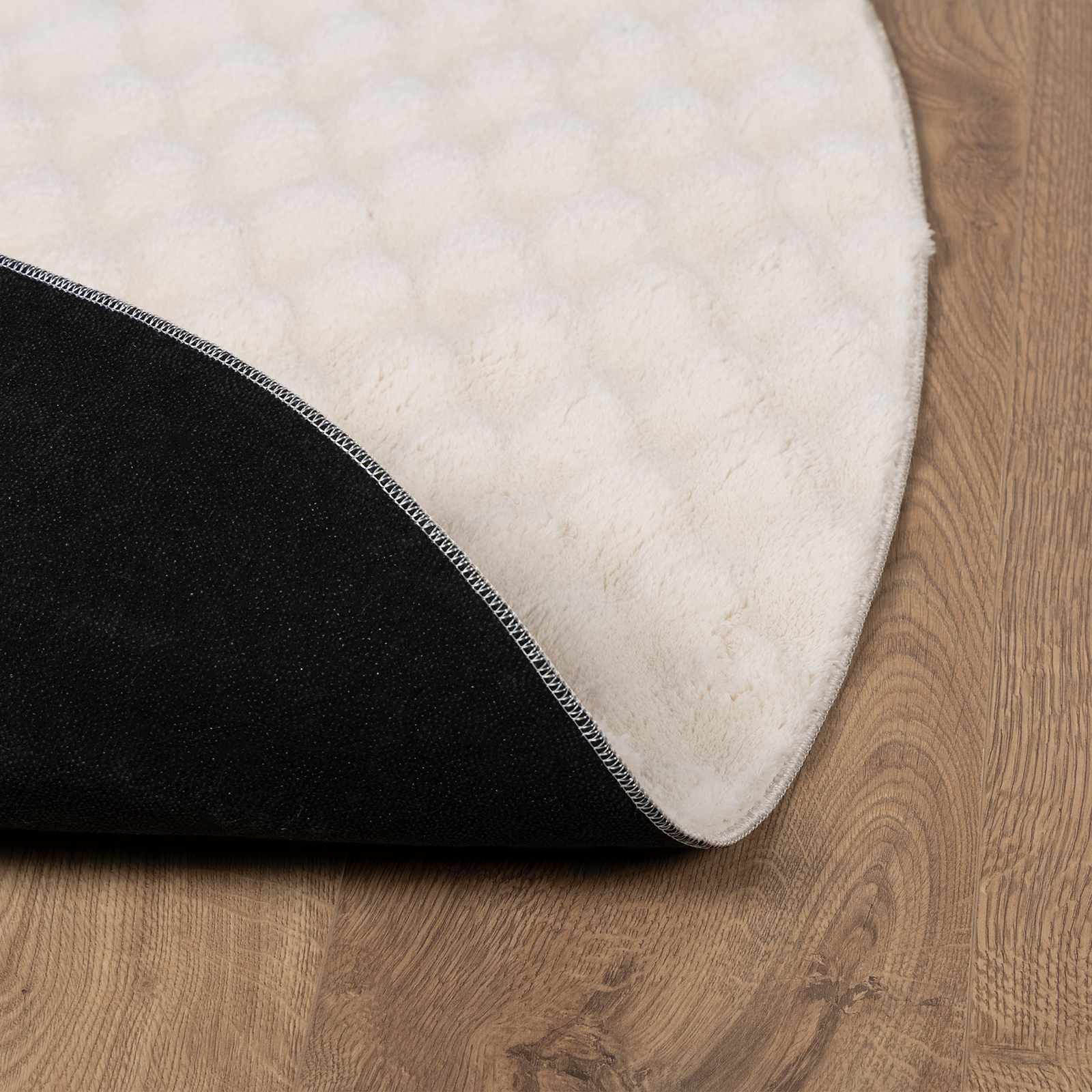 Tappeti per area Rotondo SIROLO Beige Ø 200 CM Poliestere