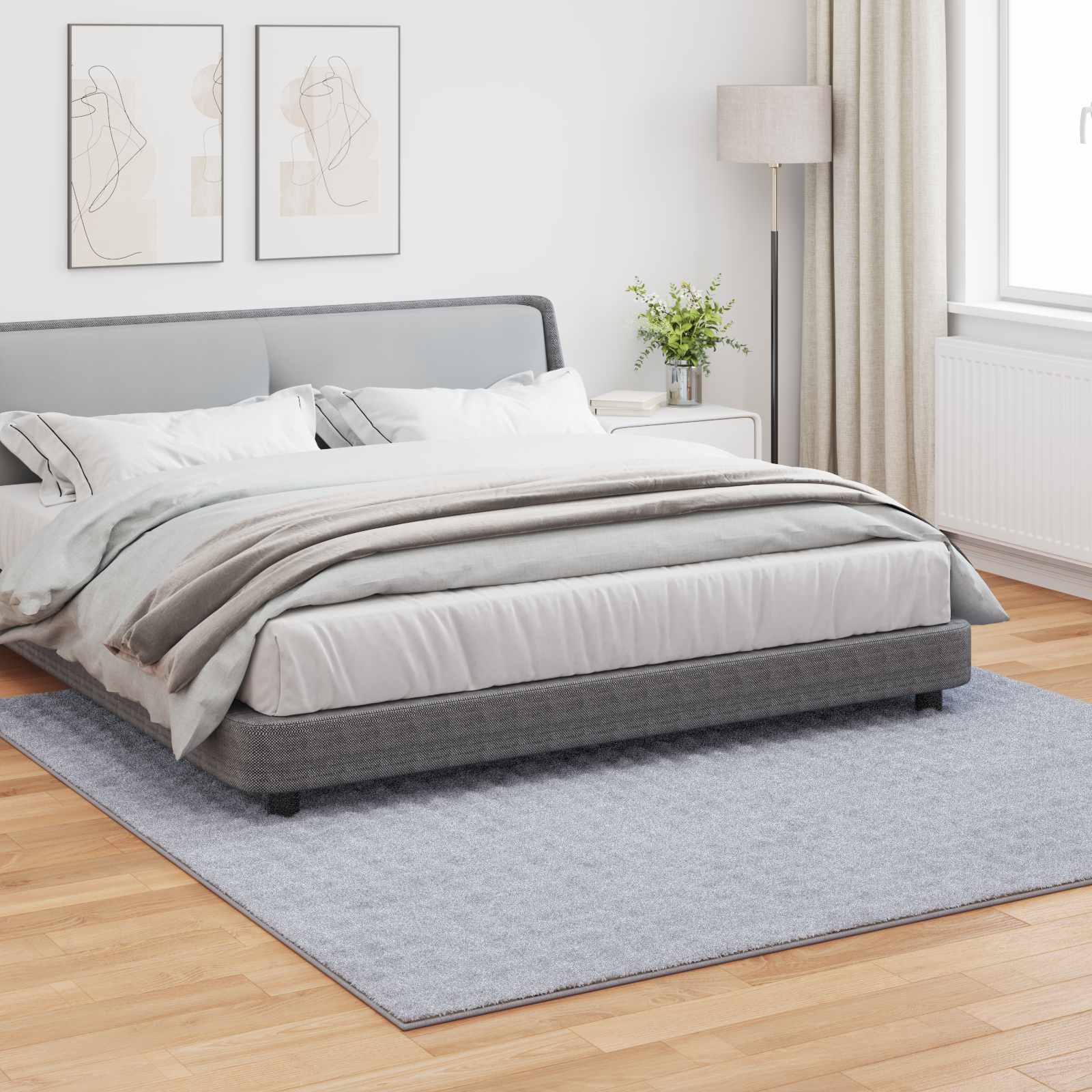 Tappeti per area Quadrato SIROLO Grigio 240 x 240 cm Poliestere