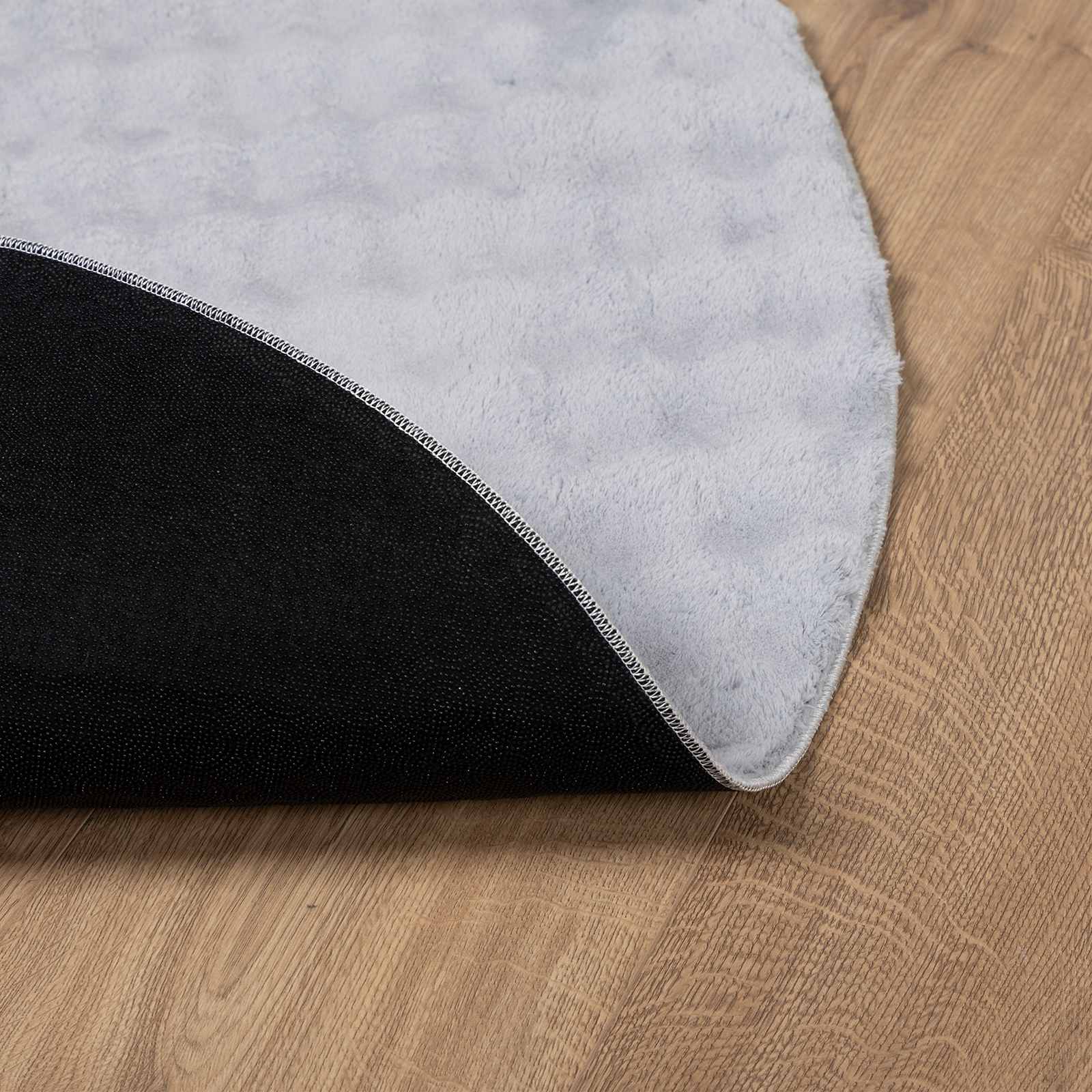 Tappeti per area Rotondo SIROLO Grigio Ø 120 CM Poliestere