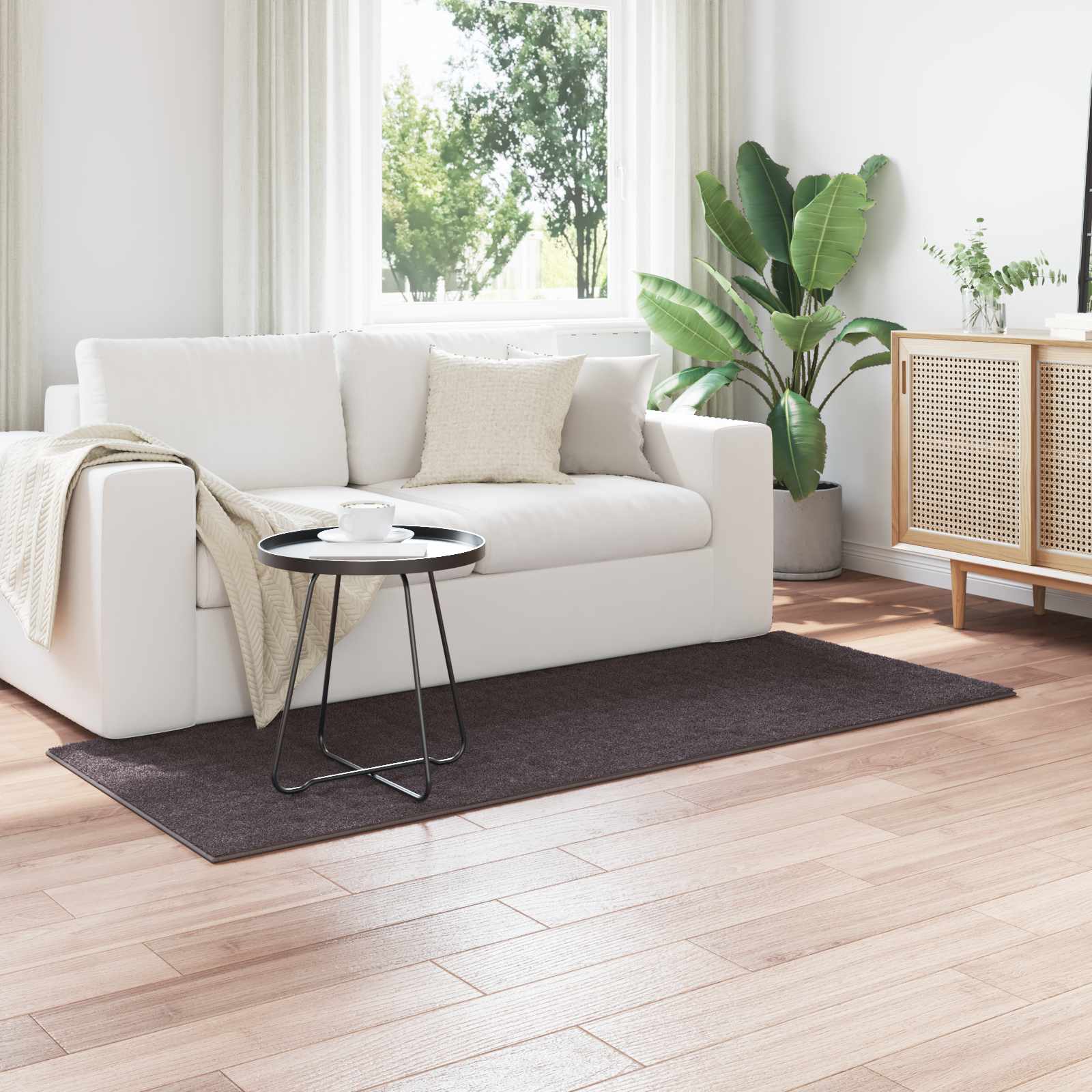 Tappeti per area SIROLO Antracite 200 x 80 cm Poliestere