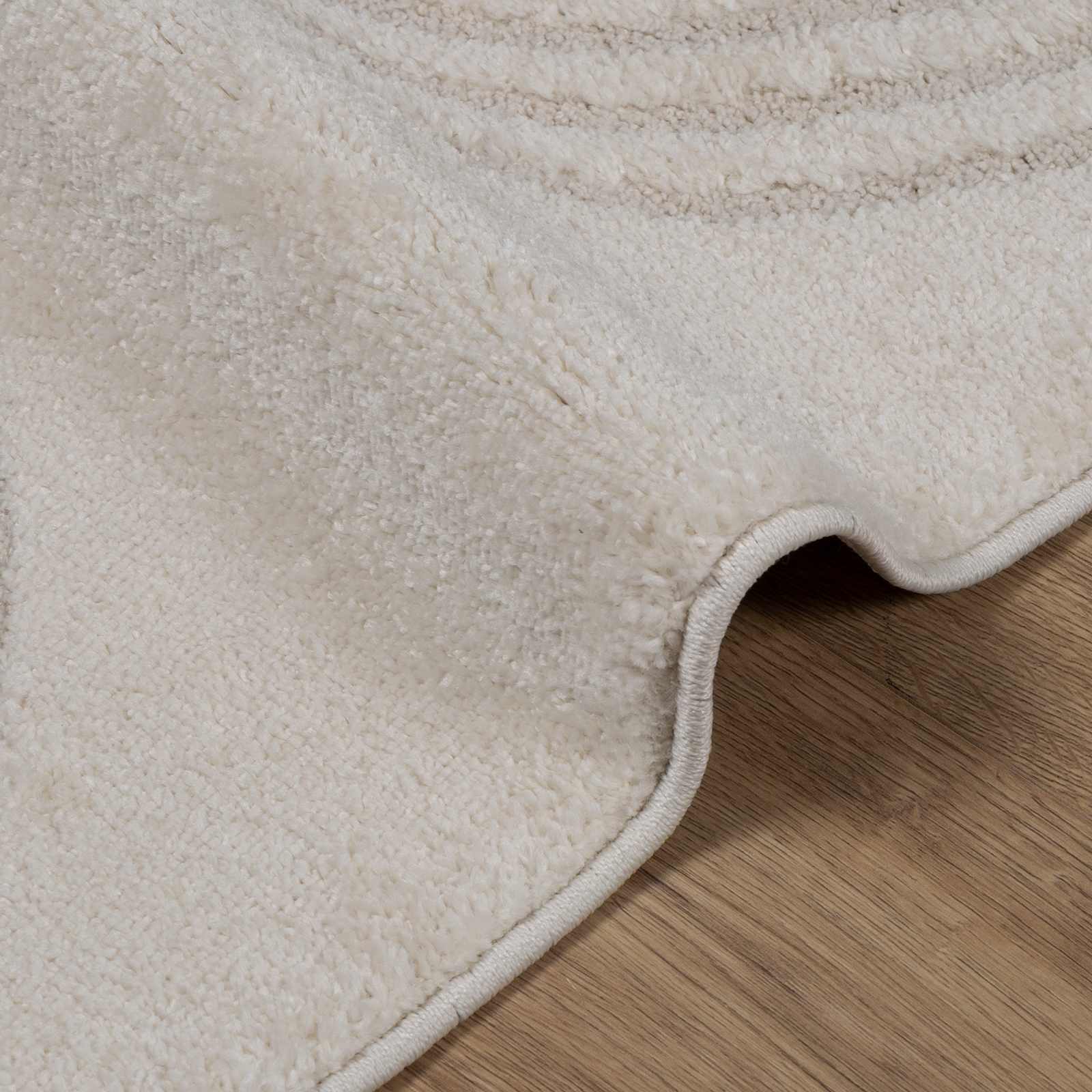 Tappeto per interni GALATI Crema 120 x 170 cm Poliestere