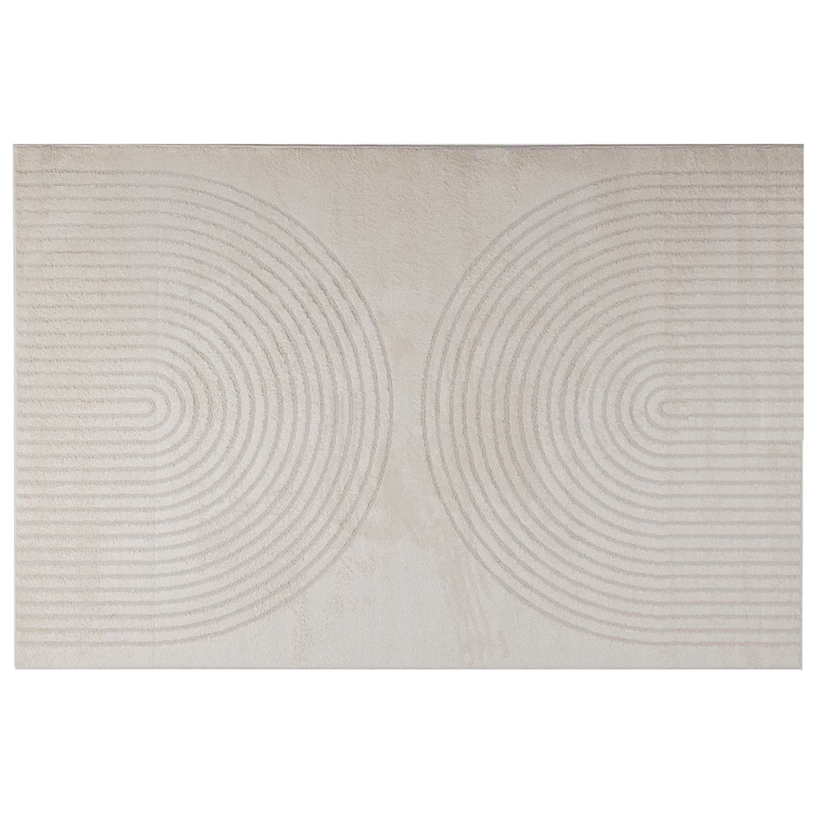 Tappeto per interni GALATI Crema 230 x 160 cm Poliestere