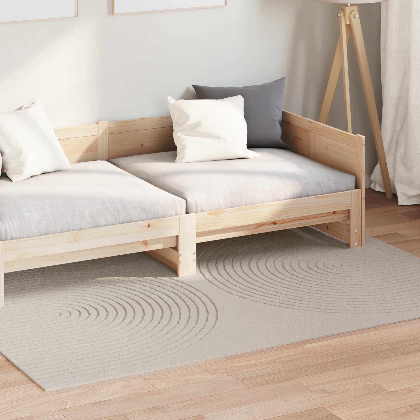 Tappeto per interni GALATI Crema 230 x 160 cm Poliestere