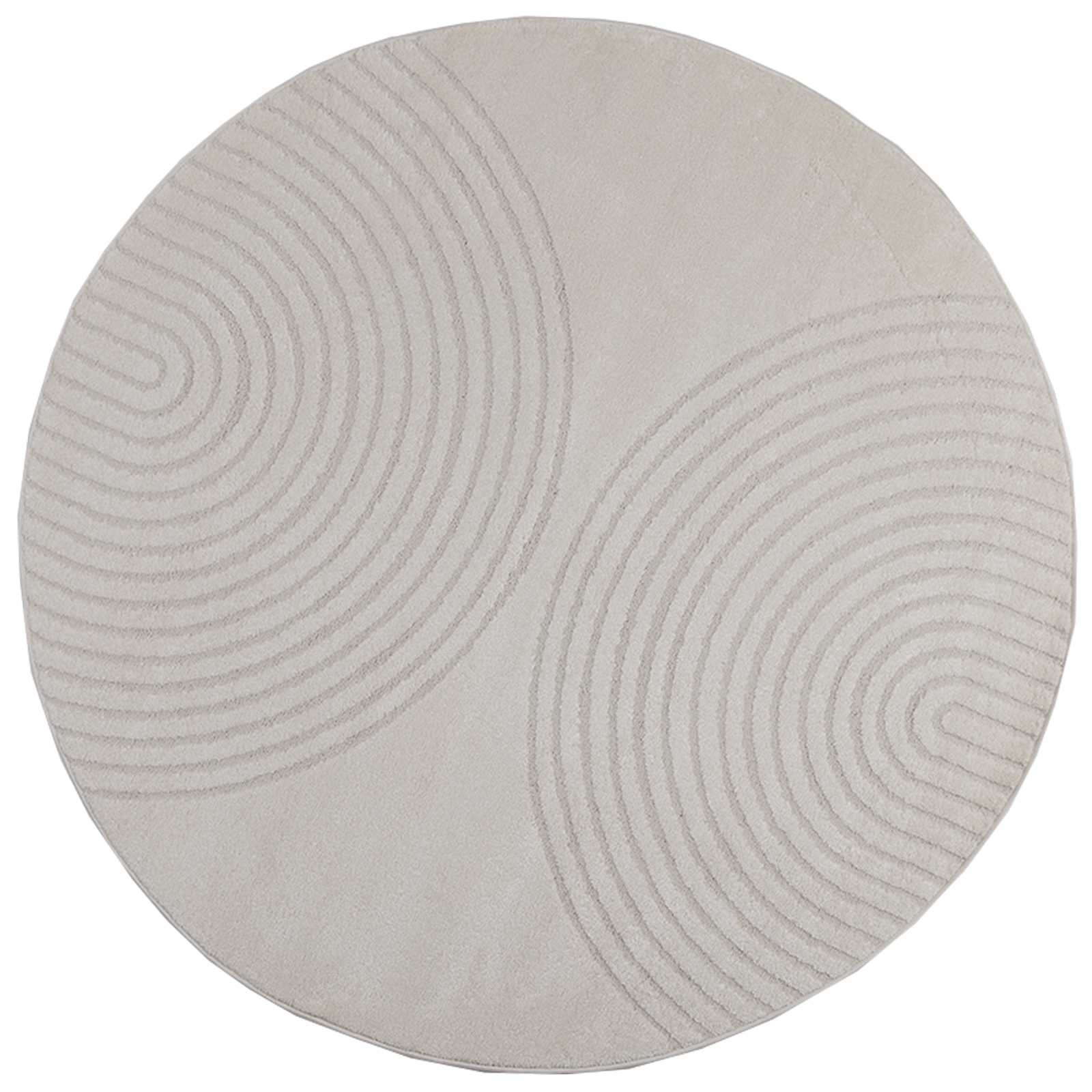 Tappeto per interni GALATI Crema Ø 120 CM Poliestere