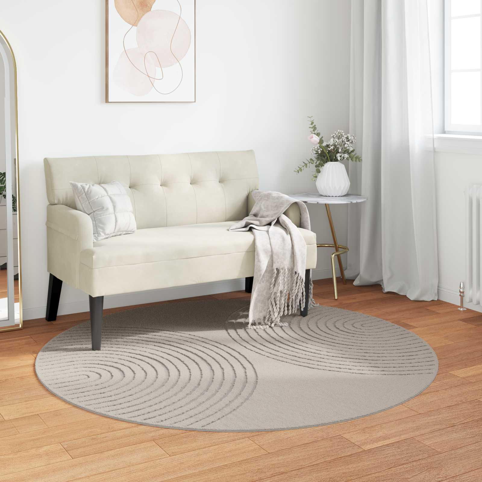 Tappeto per interni GALATI Crema Ø 160 CM Poliestere