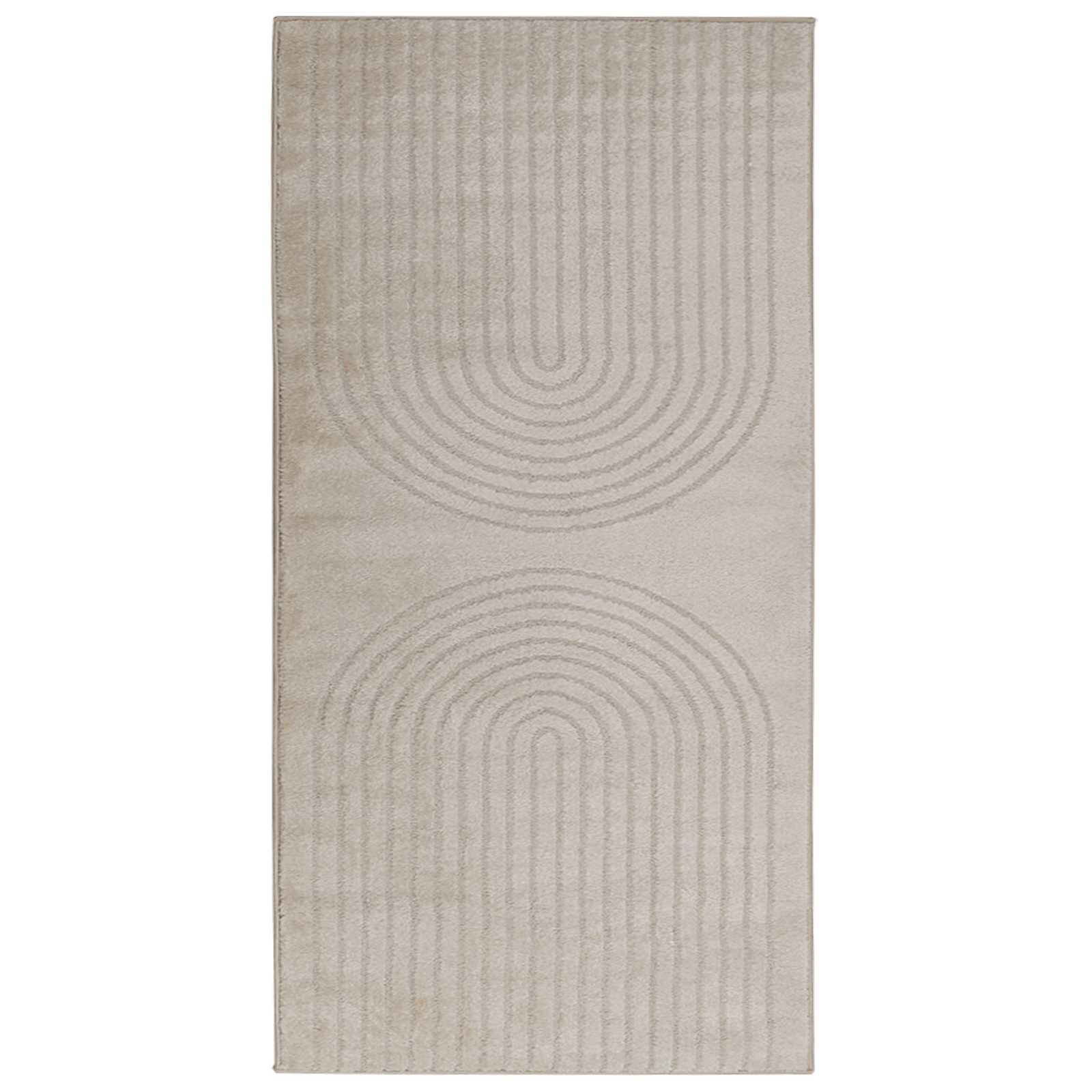 Tappeto per interni GALATI Beige 80 x 150 cm Poliestere
