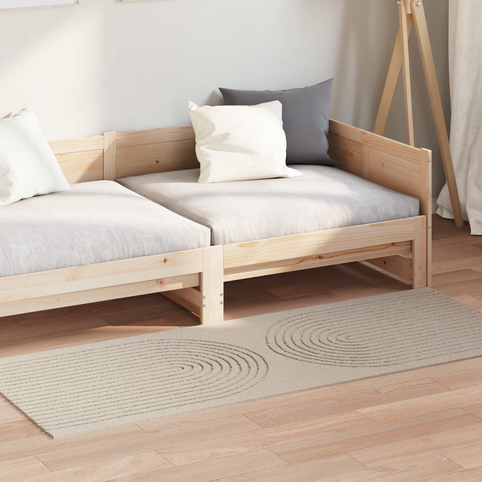 Tappeto per interni GALATI Beige 80 x 150 cm Poliestere