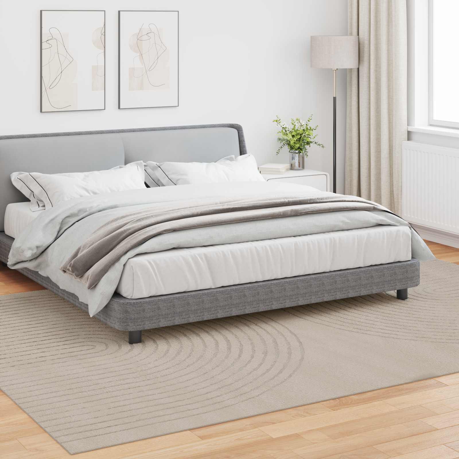 Tappeto per interni GALATI Beige 280 x 200 cm Poliestere