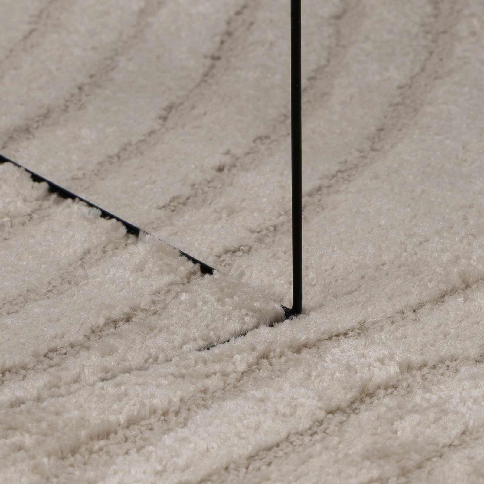 Tappeto per interni GALATI Beige 200 x 200 cm Poliestere