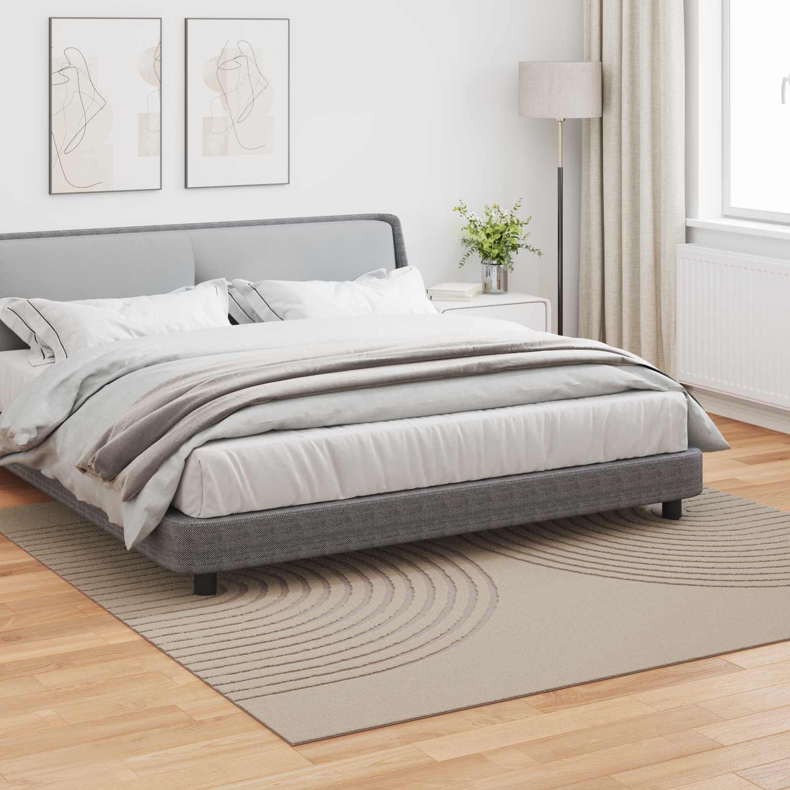 Tappeto per interni GALATI Beige 240 x 240 cm Poliestere