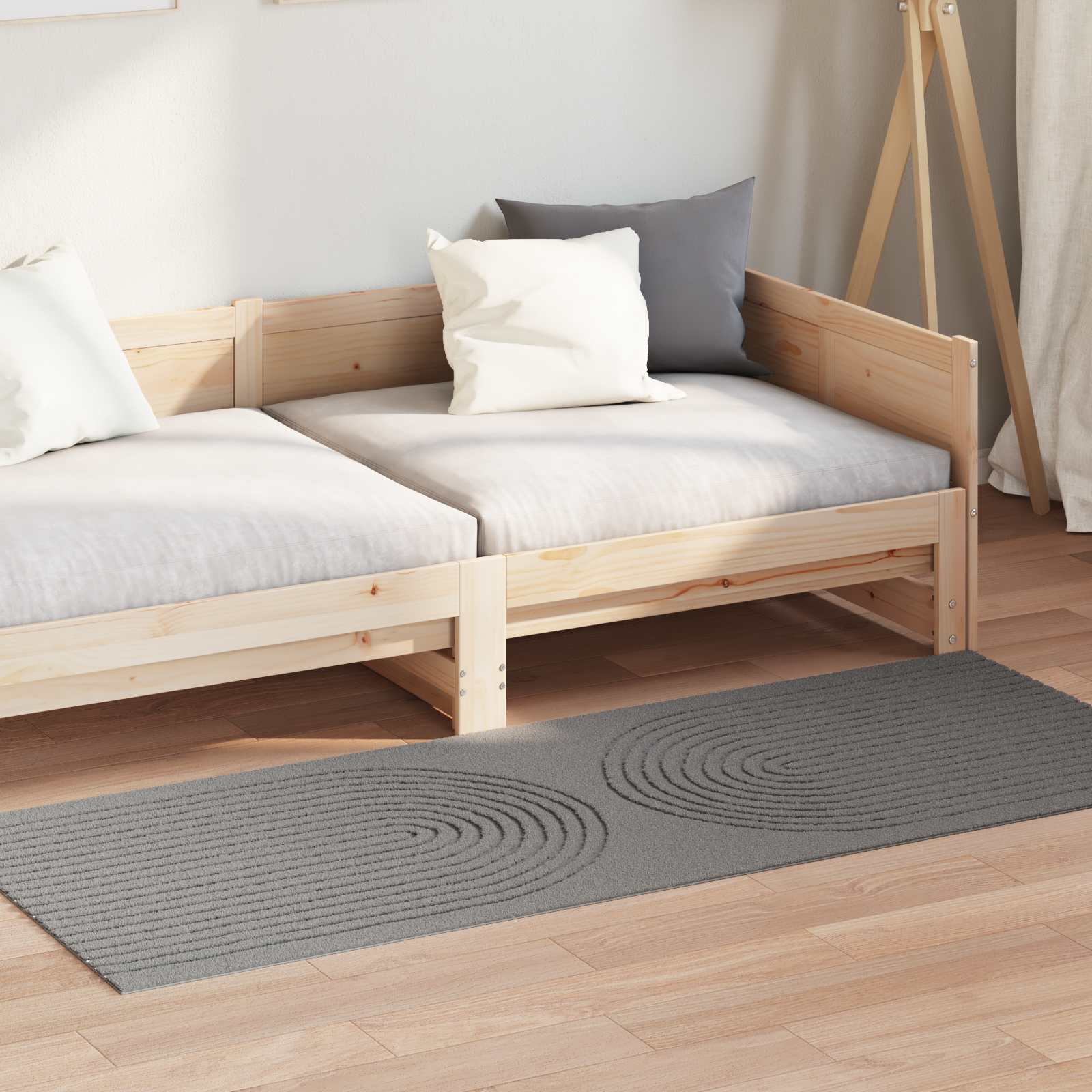 Tappeto per interni GALATI Grigio 150 x 80 cm Poliestere