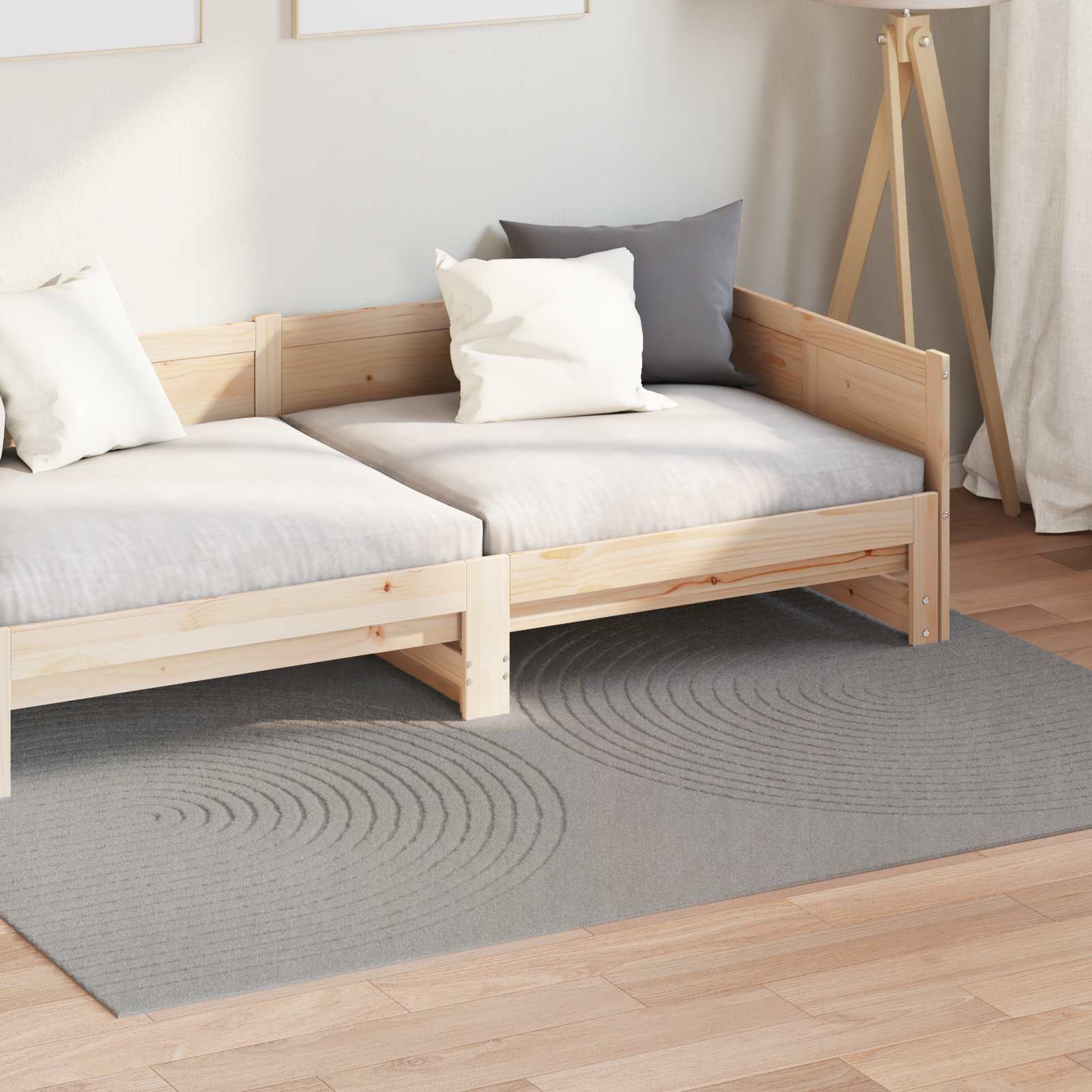 Tappeto per interni GALATI Grigio 170 x 120 cm Poliestere
