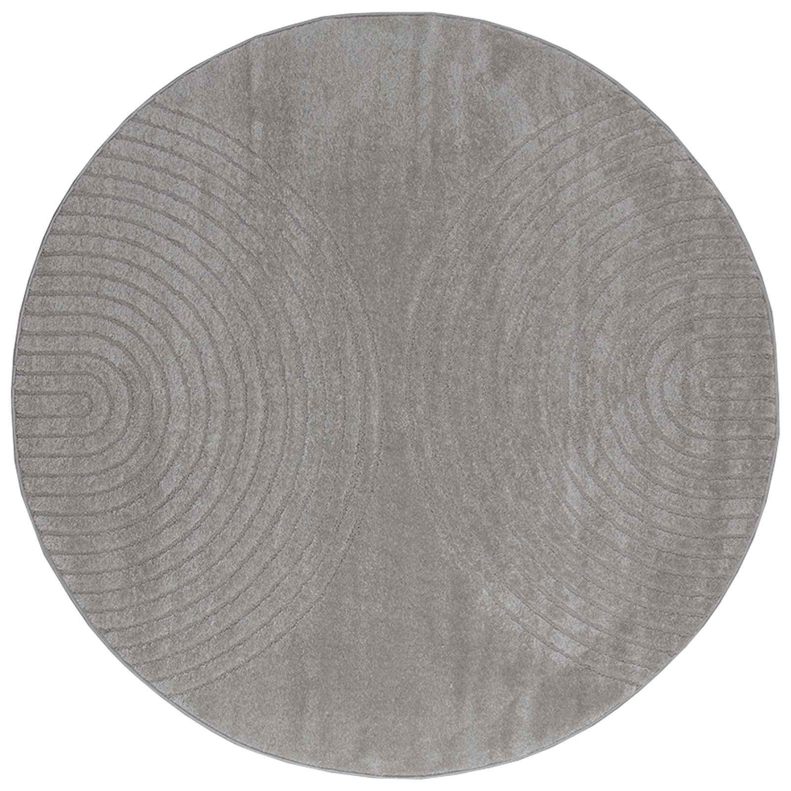 Tappeto per interni GALATI Grigio Ø 120 CM Poliestere