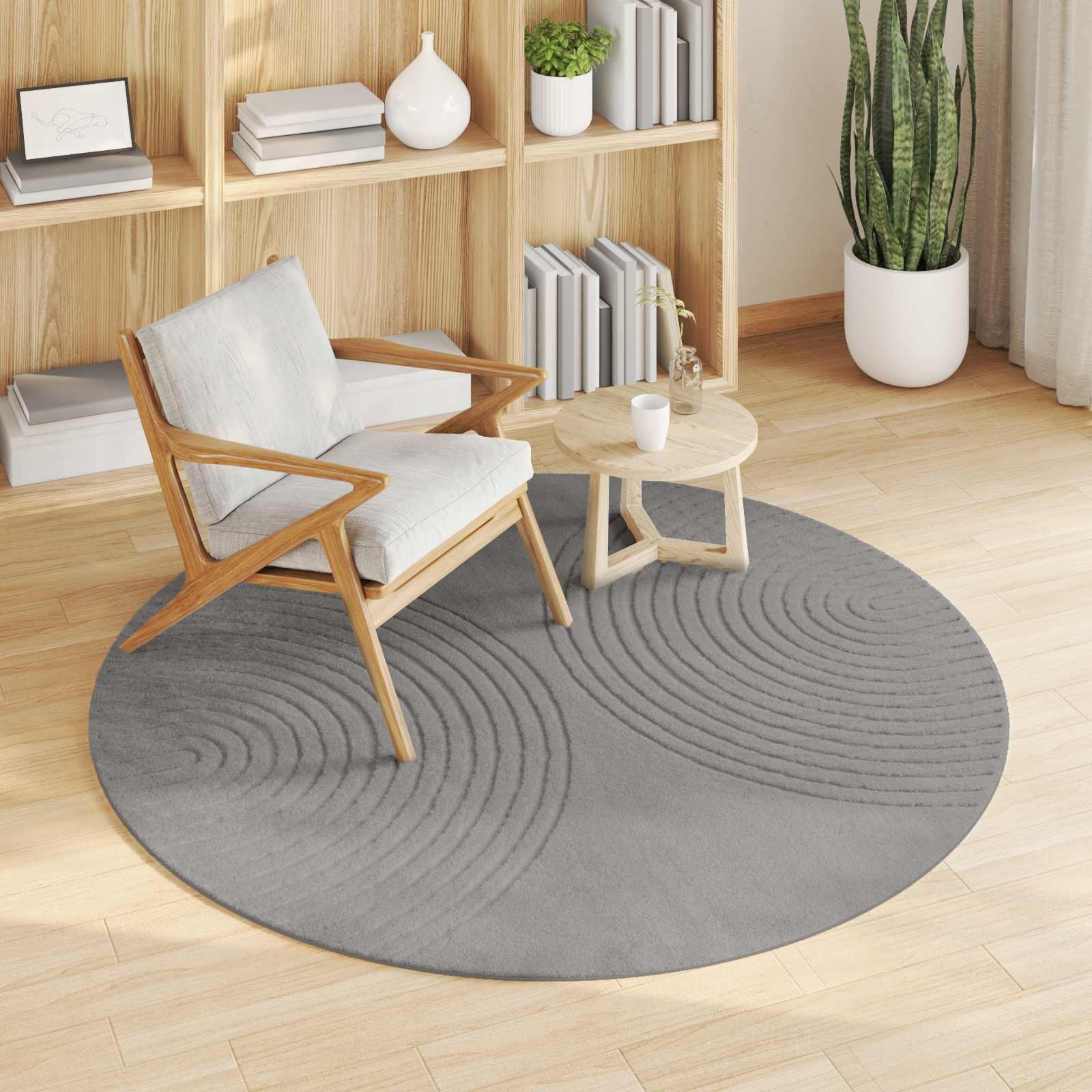 Tappeto per interni GALATI Grigio Ø 160 CM Poliestere