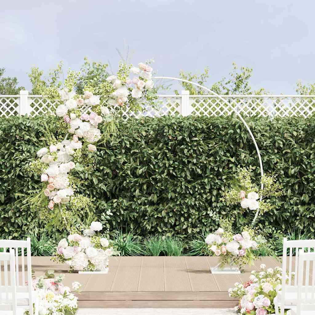 Arco Nuziale Singolo Bianco 220 x 45 x 200 cm Acciaio