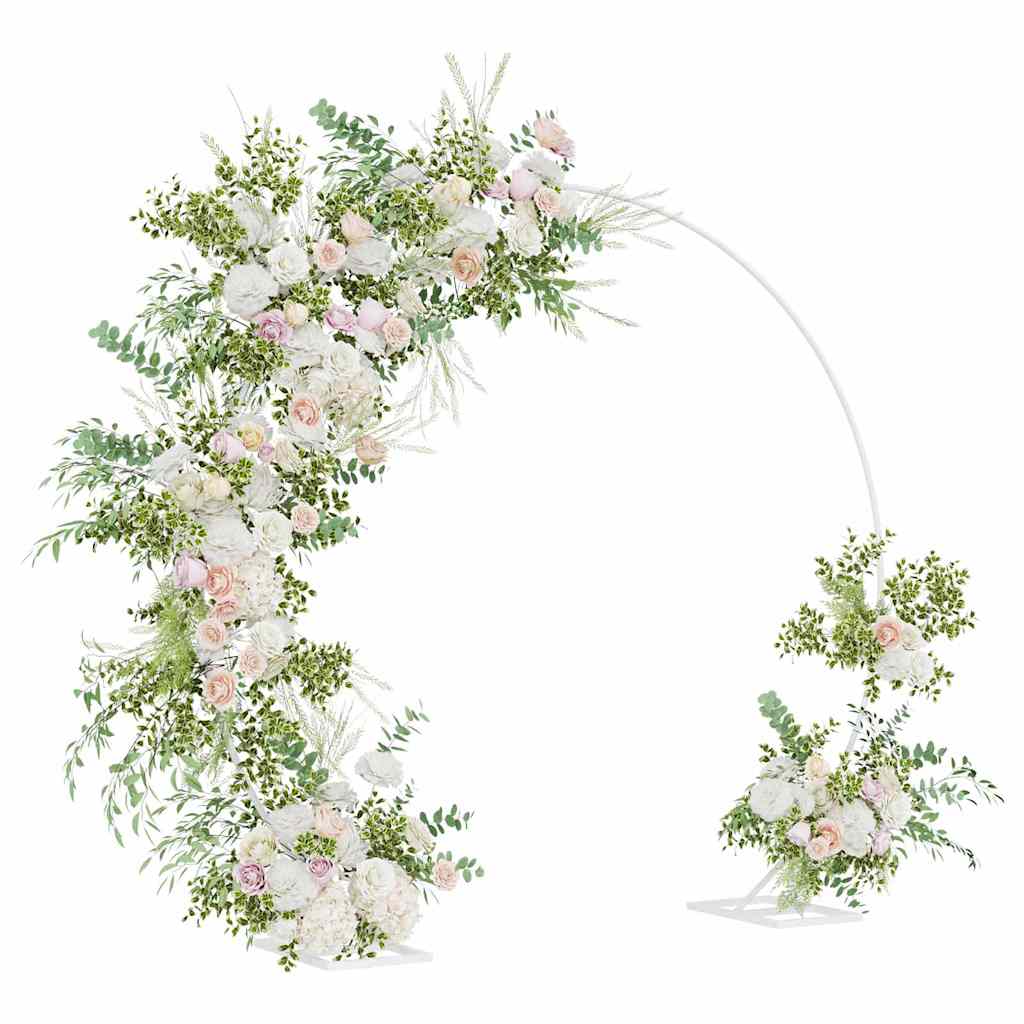 Arco Nuziale Singolo Bianco 220 x 45 x 200 cm Acciaio