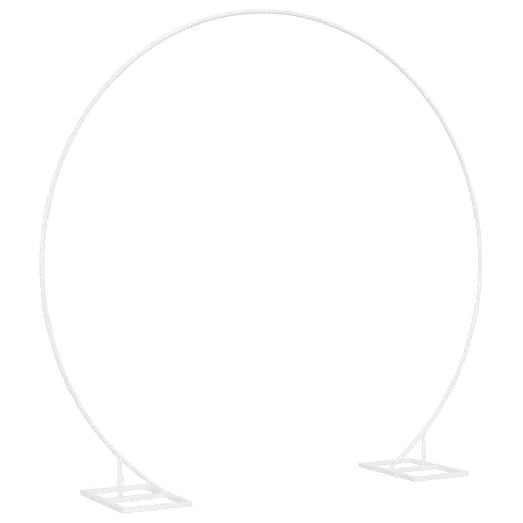 Arco Nuziale Singolo Bianco 220 x 45 x 200 cm Acciaio