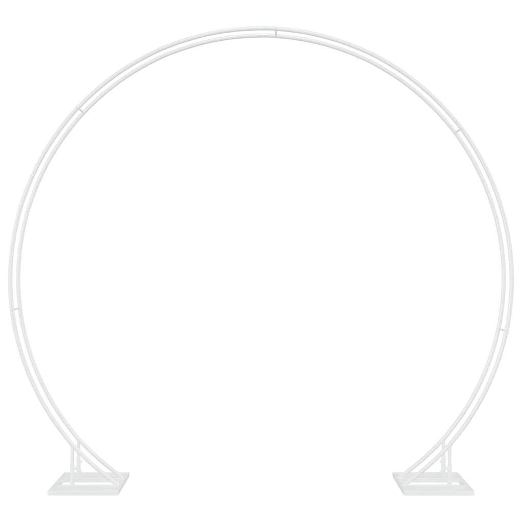 Arco Nuziale Doppio Bianco 220 x 45 x 200 cm Acciaio
