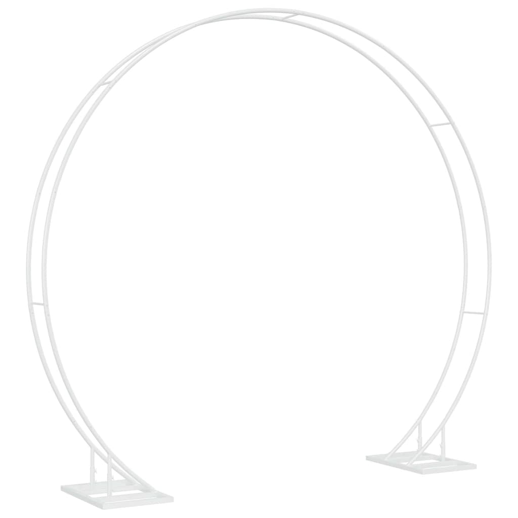 Arco Nuziale Doppio Bianco 220 x 45 x 200 cm Acciaio