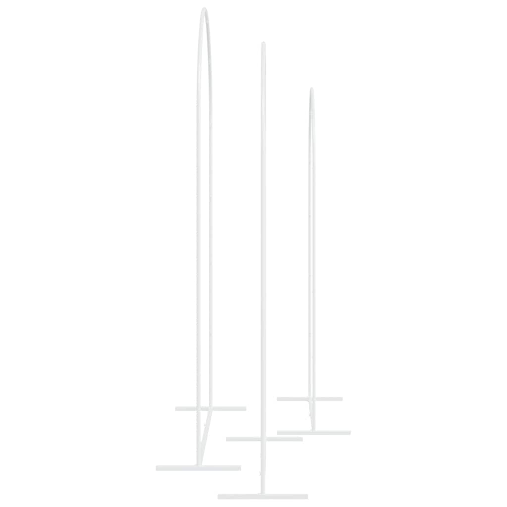 Arco Nuziale 3 pz Bianco 120 x 40 x 217 cm Acciaio