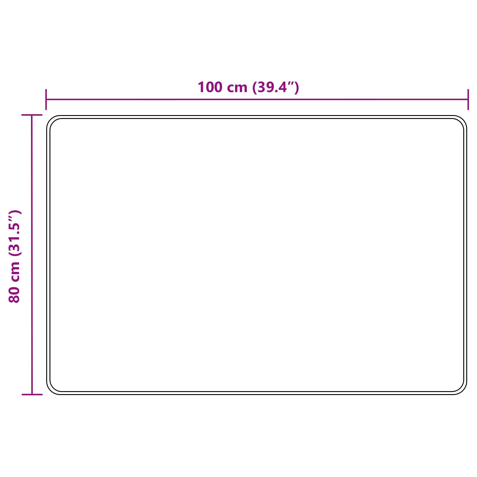 Tappeto Antiscivolo MARSA Beige 80 x 100 cm Poliestere e PVC