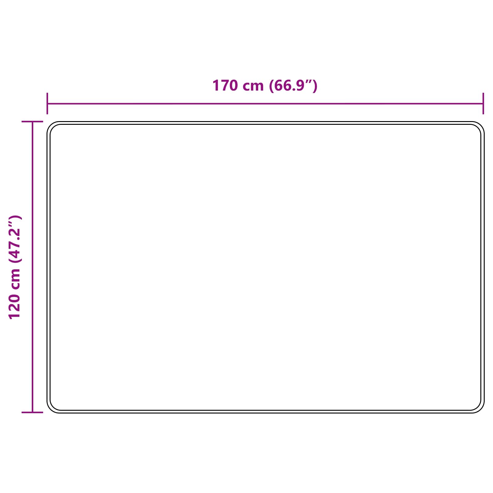 Tappeto Antiscivolo MARSA Beige 120 x 170 cm Poliestere e PVC