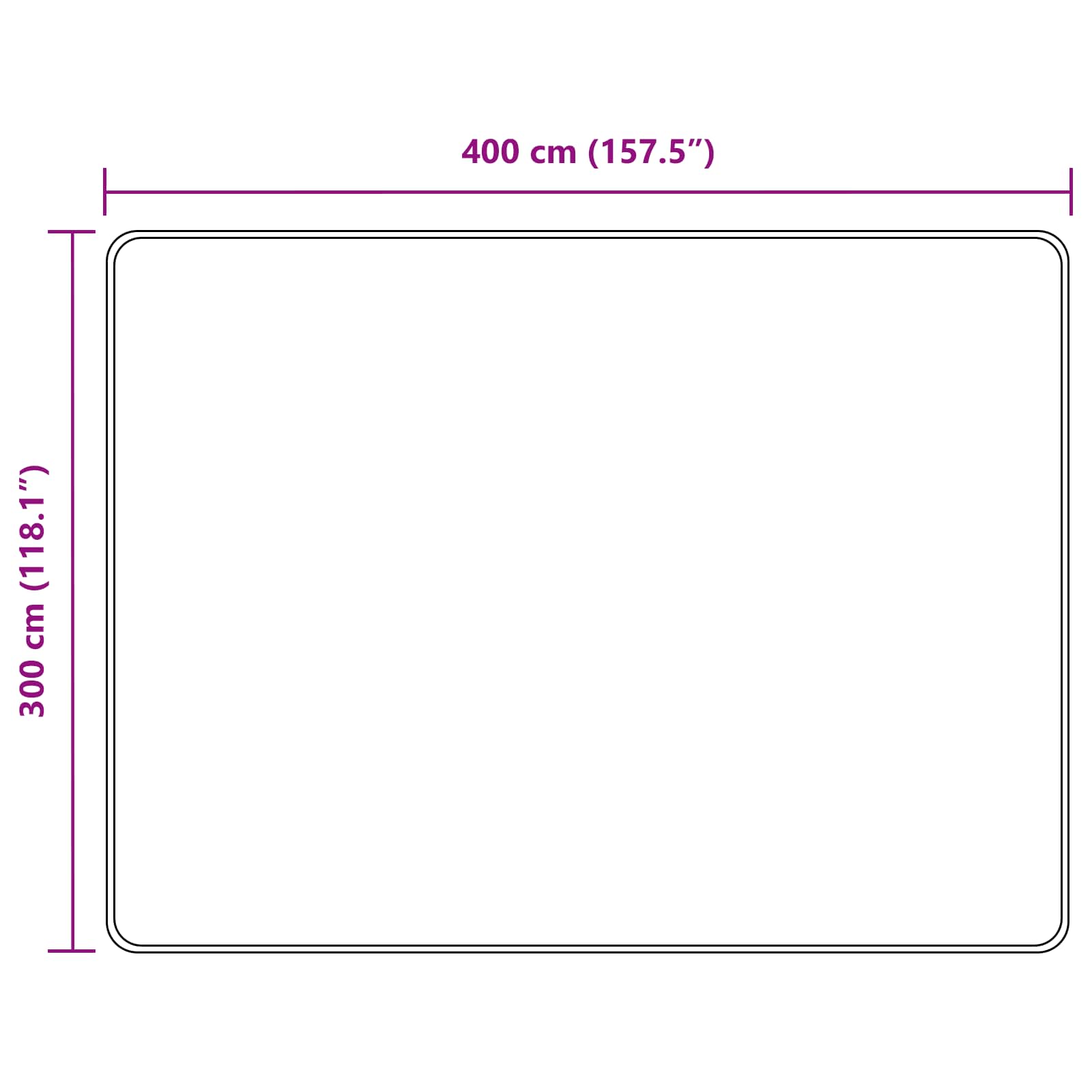 Tappeto Antiscivolo MARSA Beige 300 x 400 cm Poliestere e PVC
