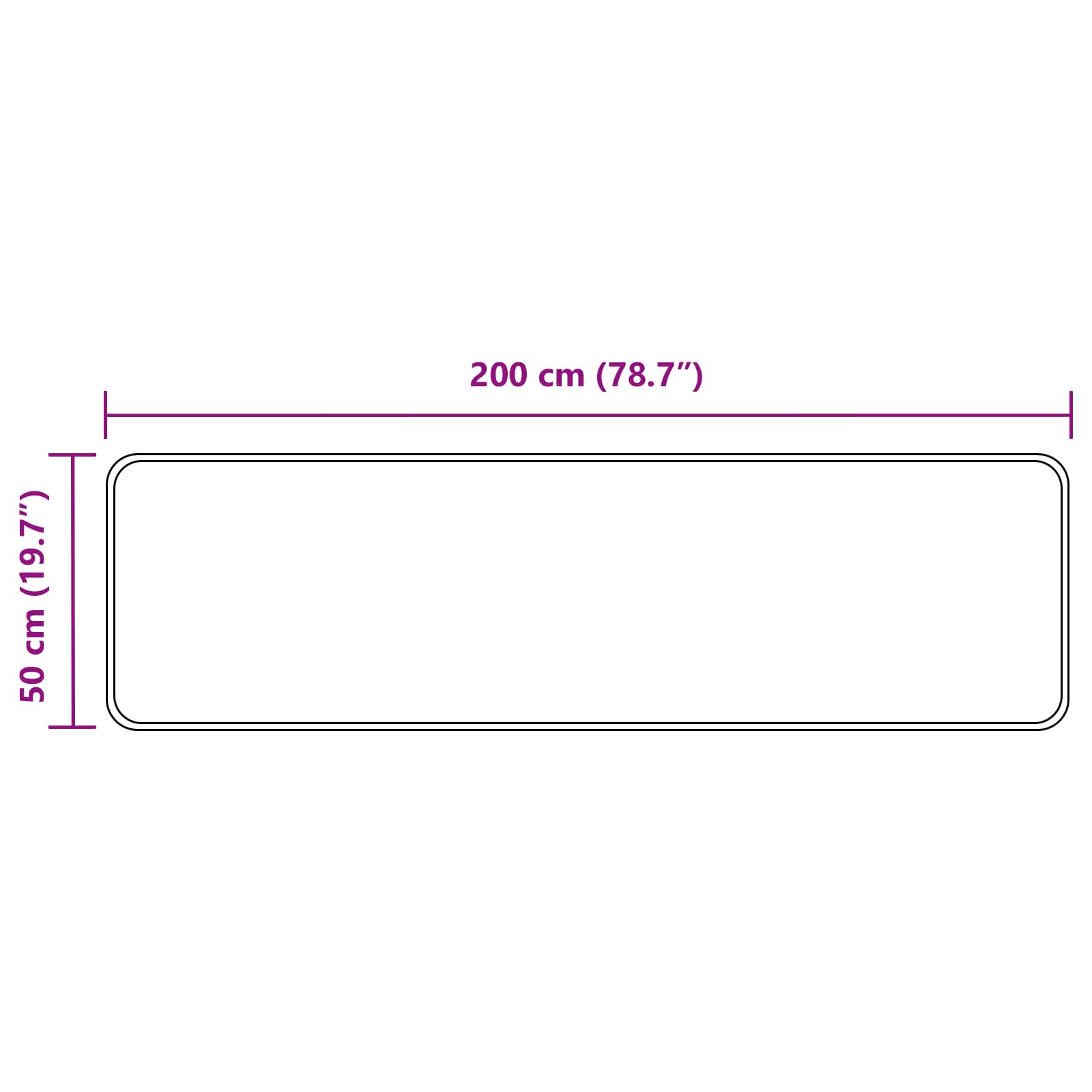 Tappeto Antiscivolo MARSA Sabbia 50 x 200 cm Poliestere e PVC