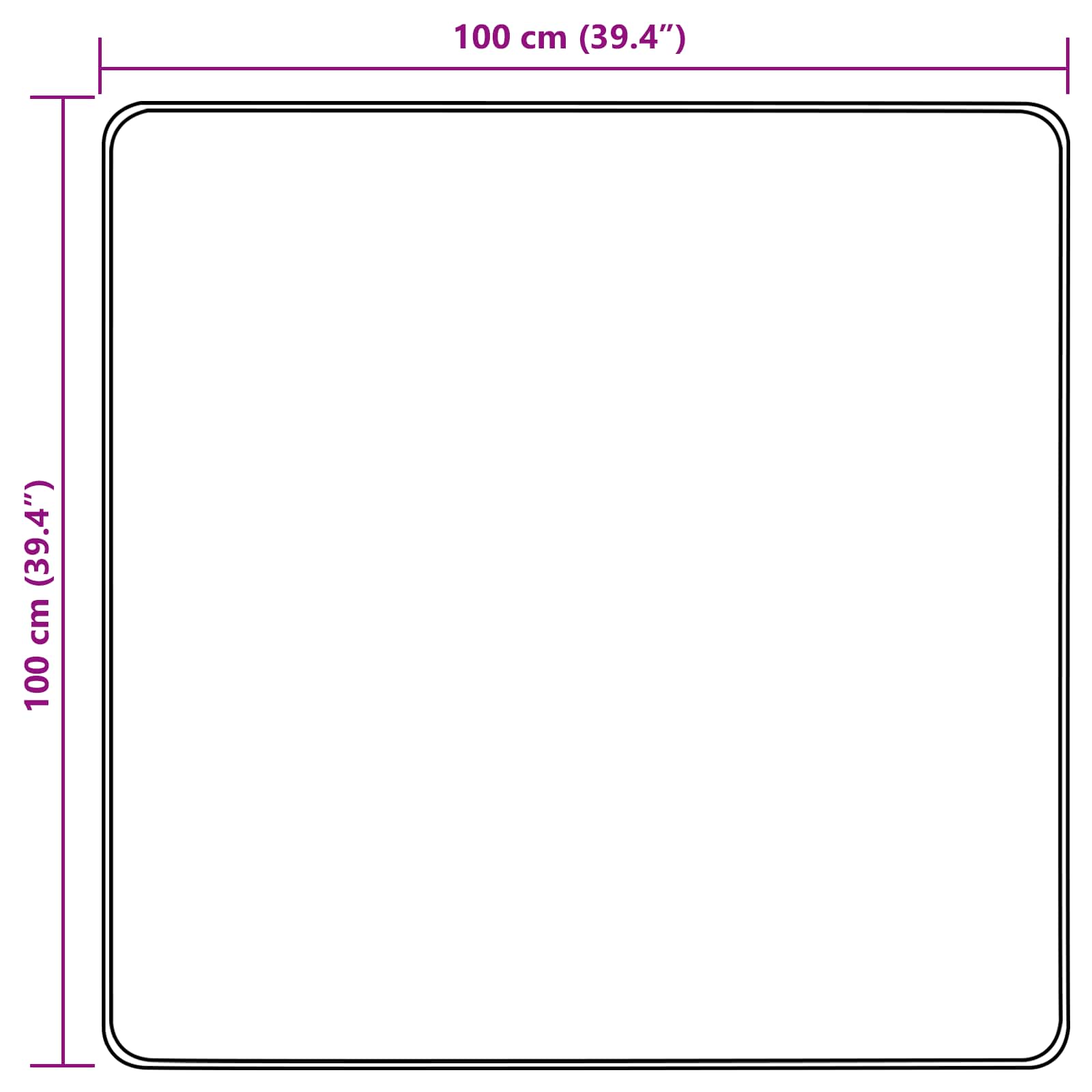 Tappeto Antiscivolo MARSA Sabbia 100 x 100 cm Poliestere e PVC