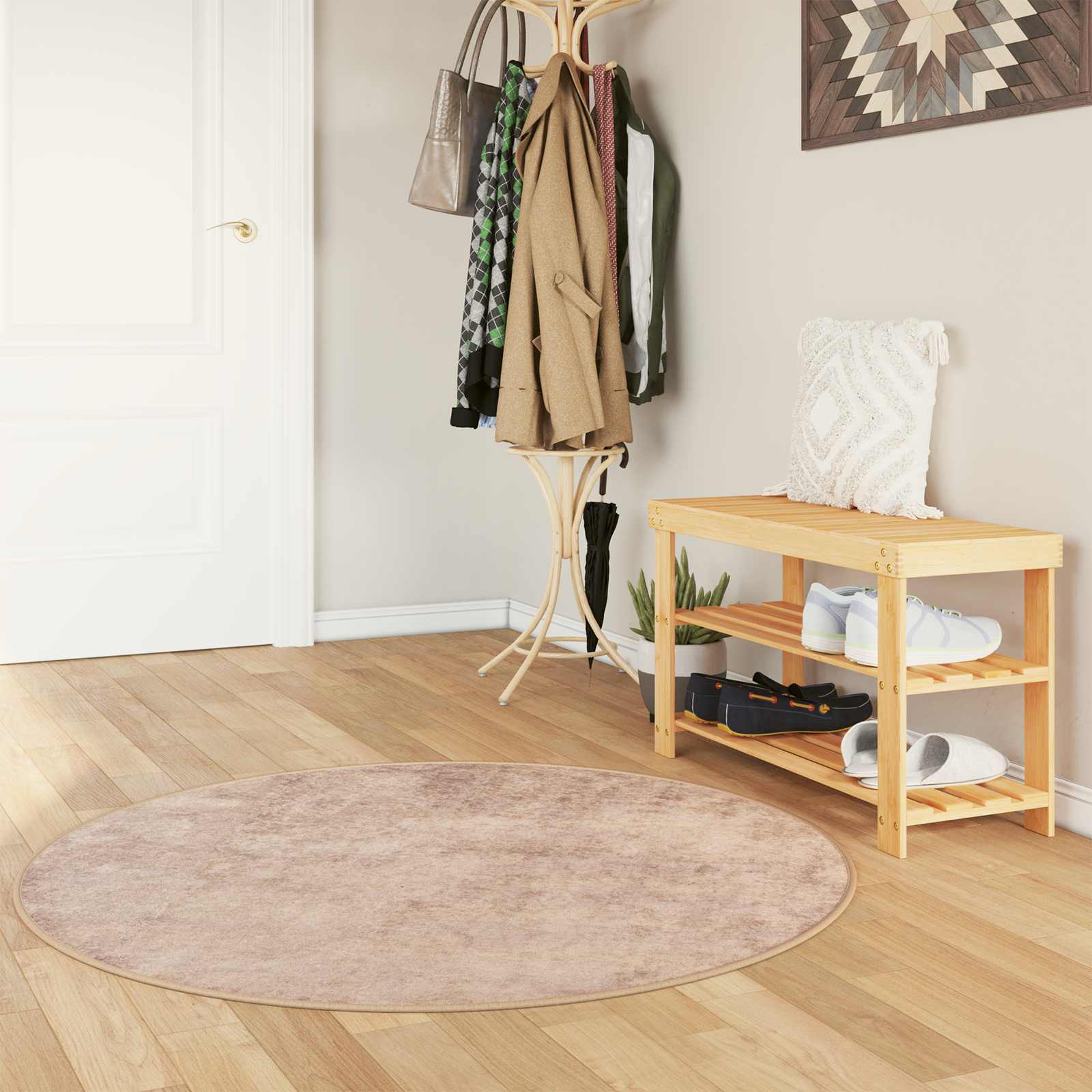Tappeto Antiscivolo MARSA Sabbia 120 x 120 cm Poliestere e PVC