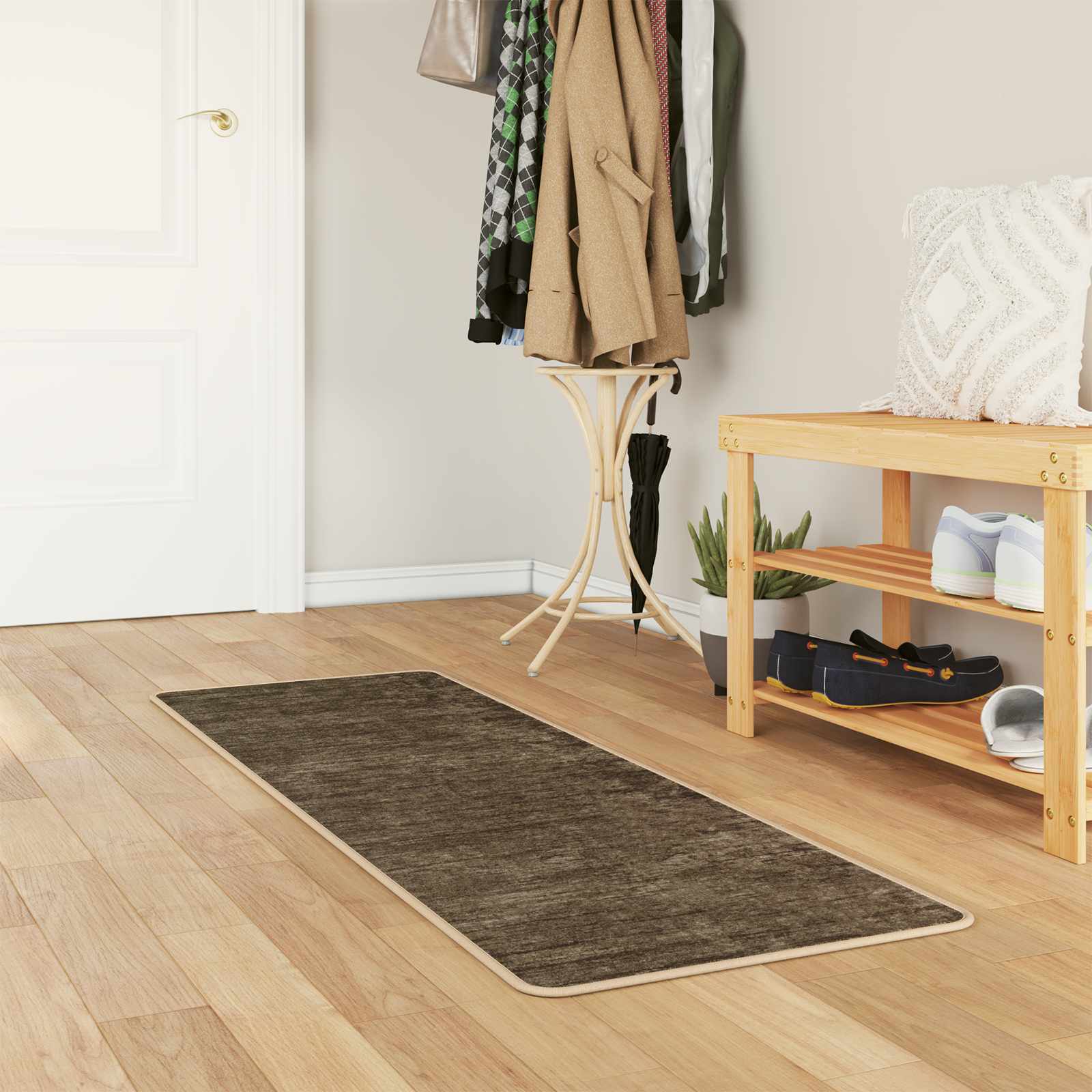 Tappeto Antiscivolo MARSA Verde Foresta 50 x 200 cm Poliestere e PVC